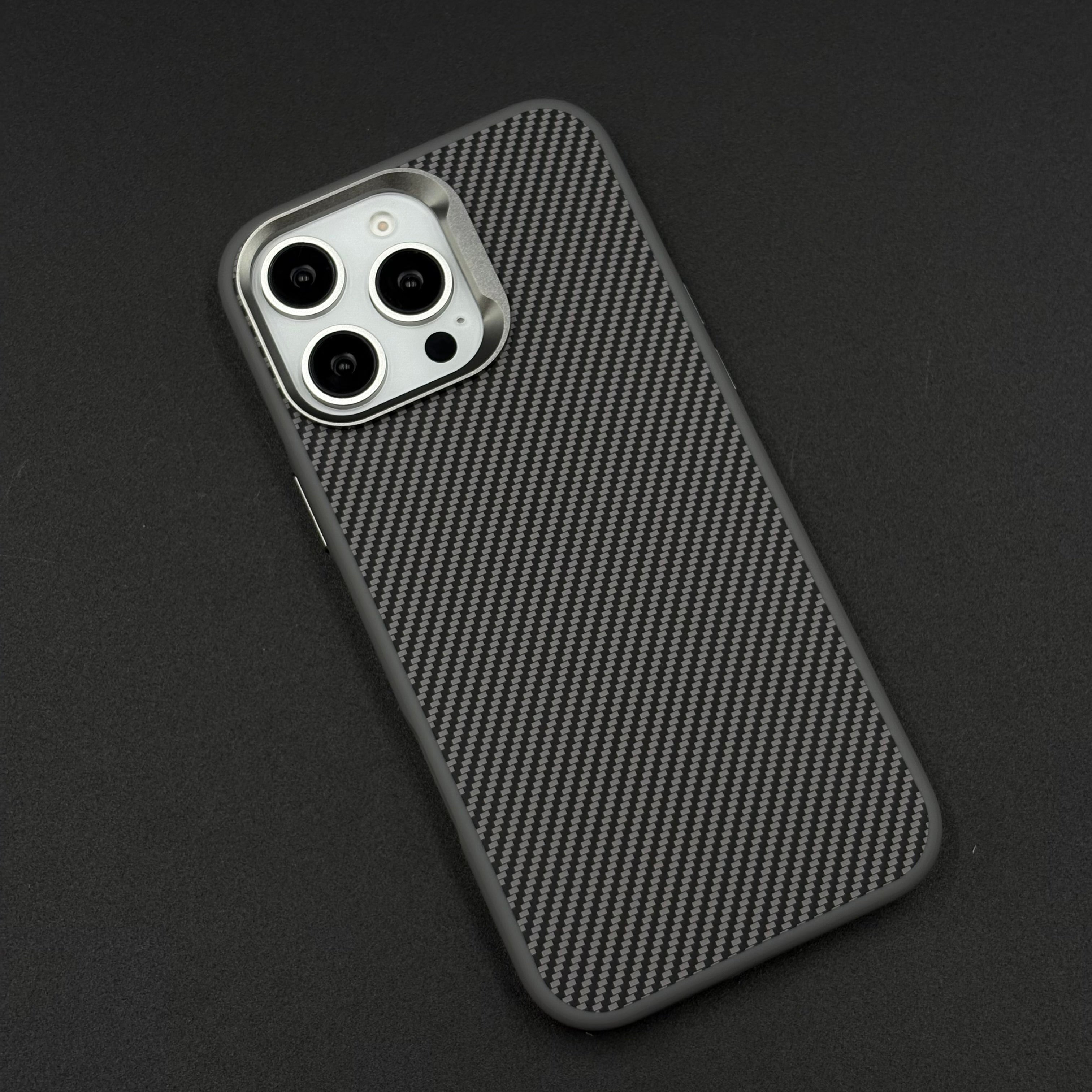 Carbon Fiber Case with Hidden Magsafe for iPhone Series | Metallic Camera Guard | Slim Magnetic Luxury Protection