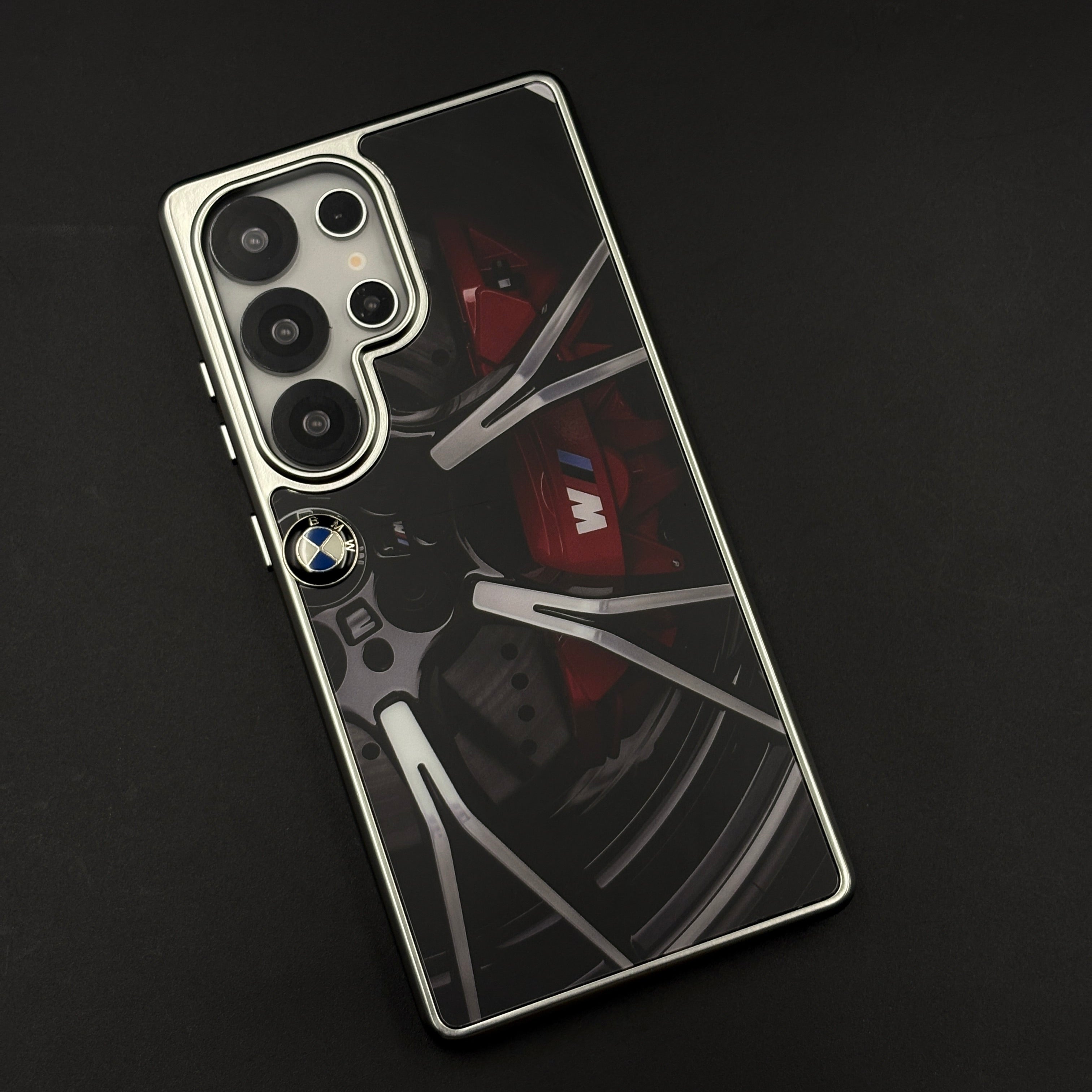 Luxury Motorsport Inspired Brand M Performance Metal Frame Case for Samsung Galaxy S25 Ultra