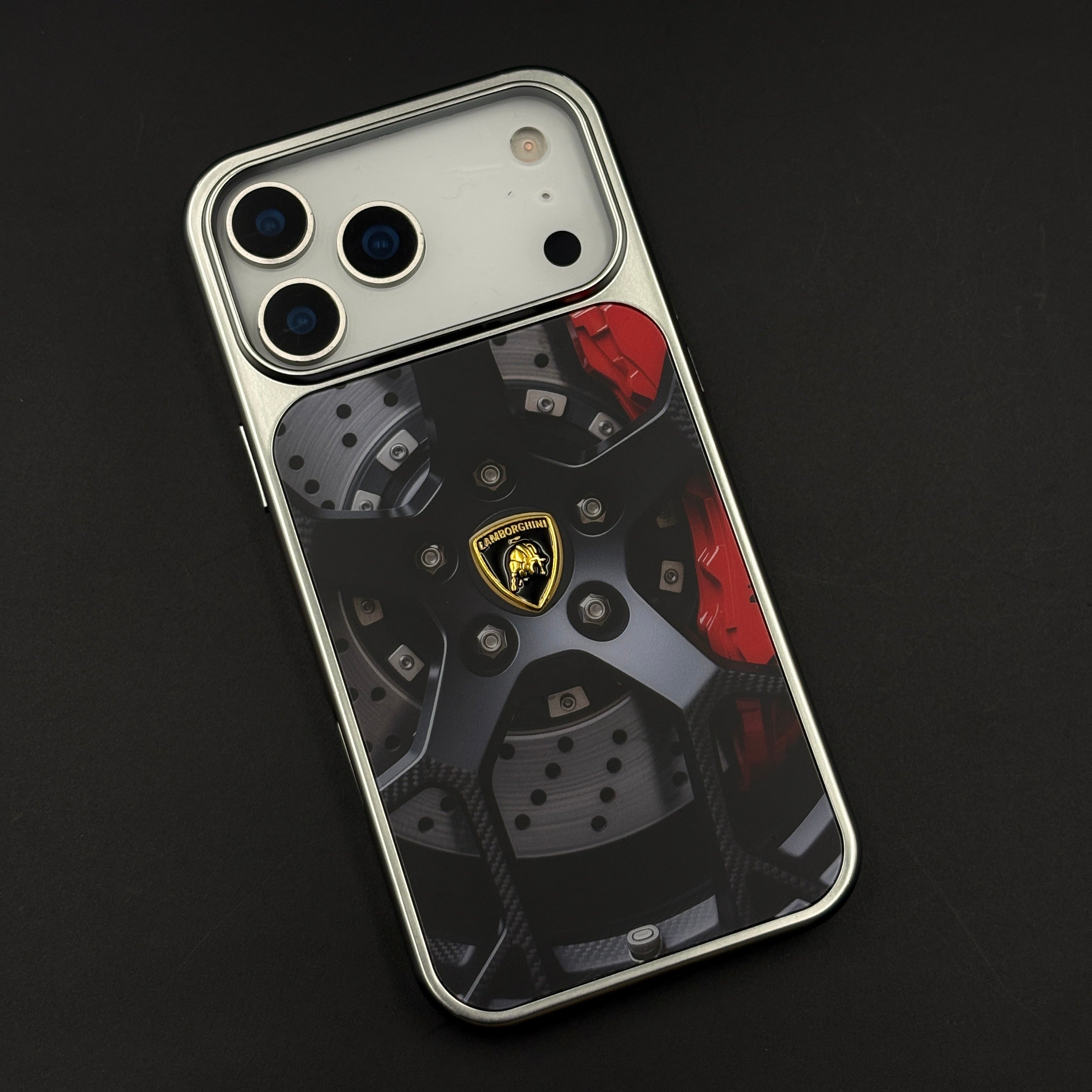 Luxury Motorsport Inspired Lambo Metal Frame Case for iPhone 17 Series