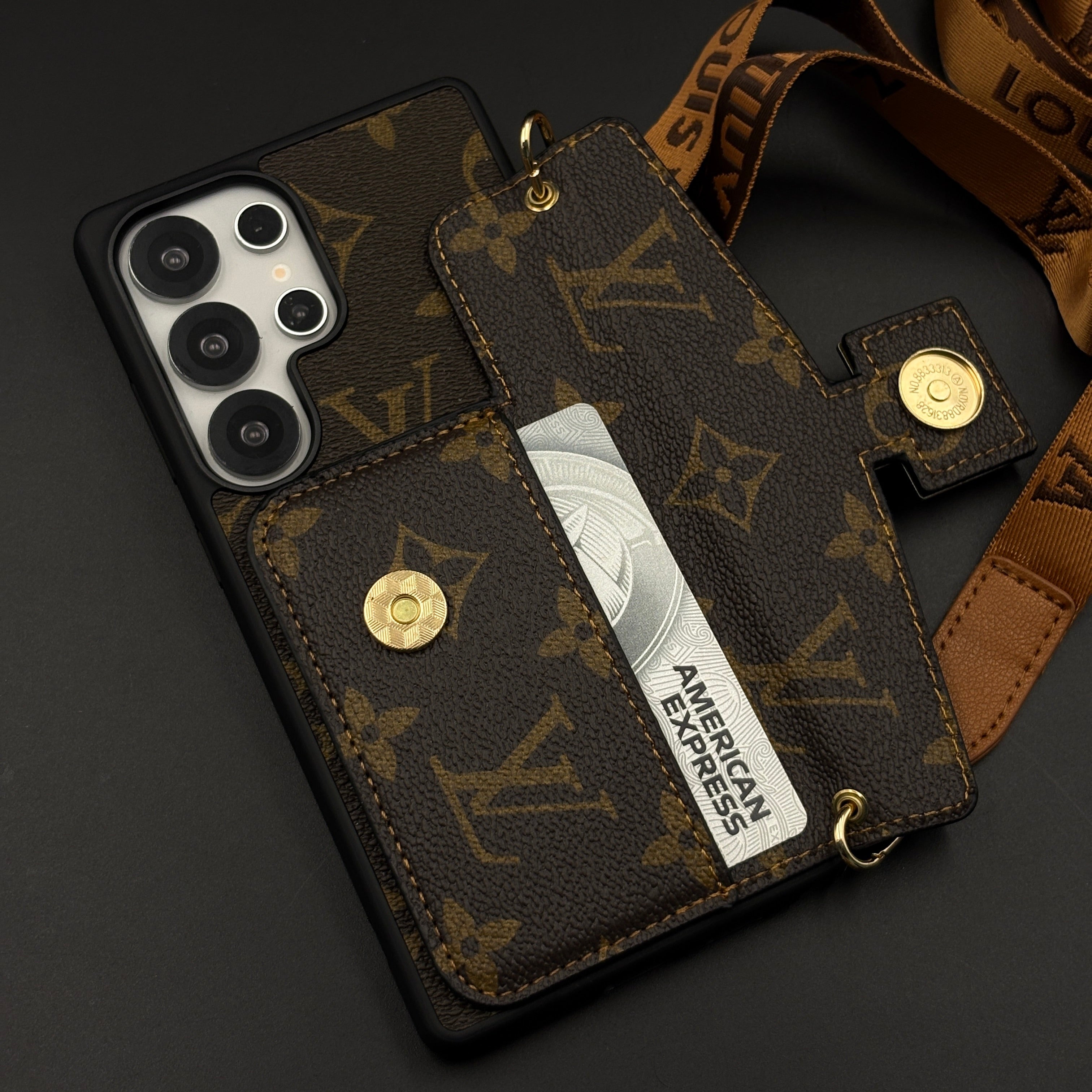 Luxury Fashion Sling Cardholder Case for Samsung Galaxy S24 Ultra