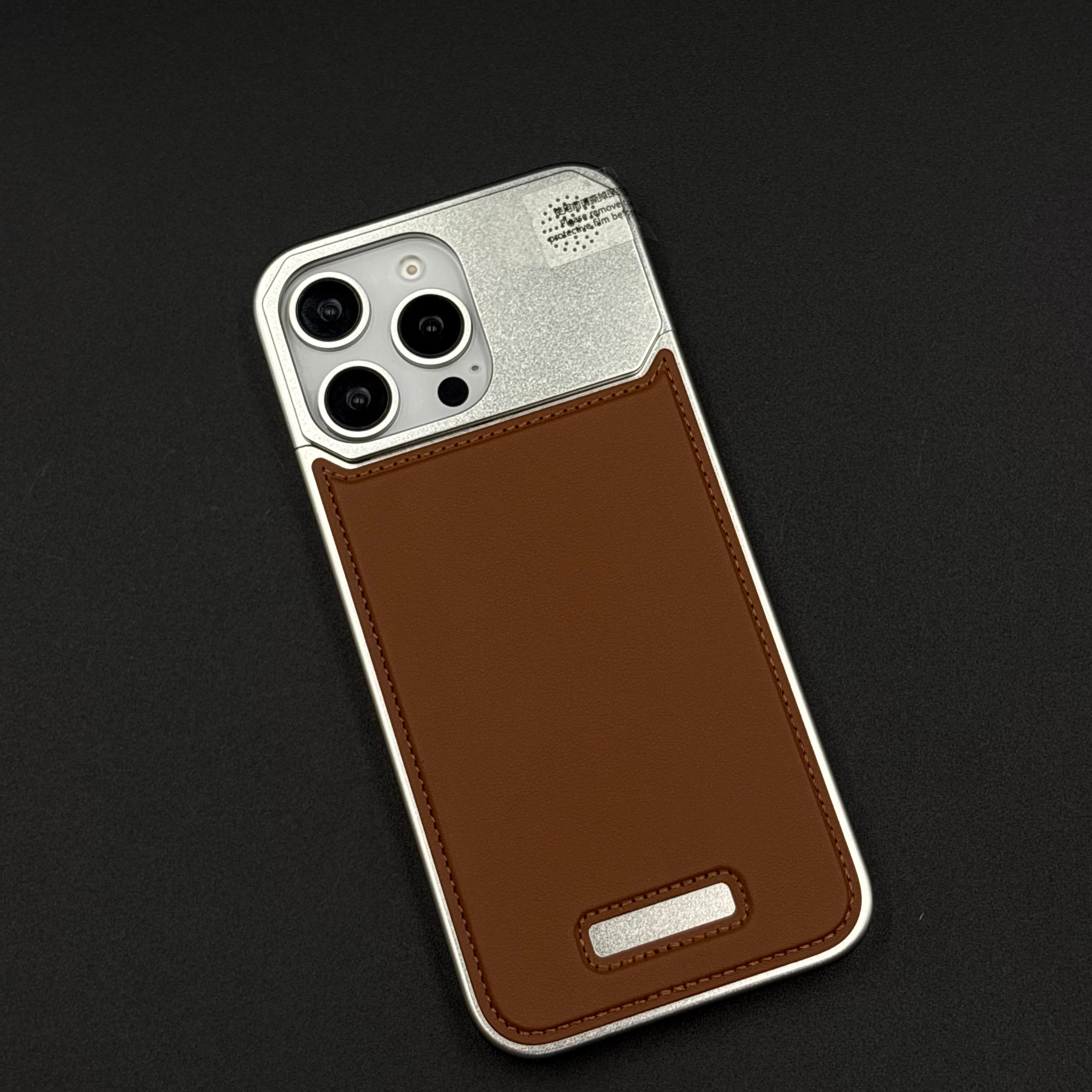 AeroFlex Aluminium Leather Case Hidden Magsafe for iPhone | Premium Metallic Frame | Hybrid Back Cover