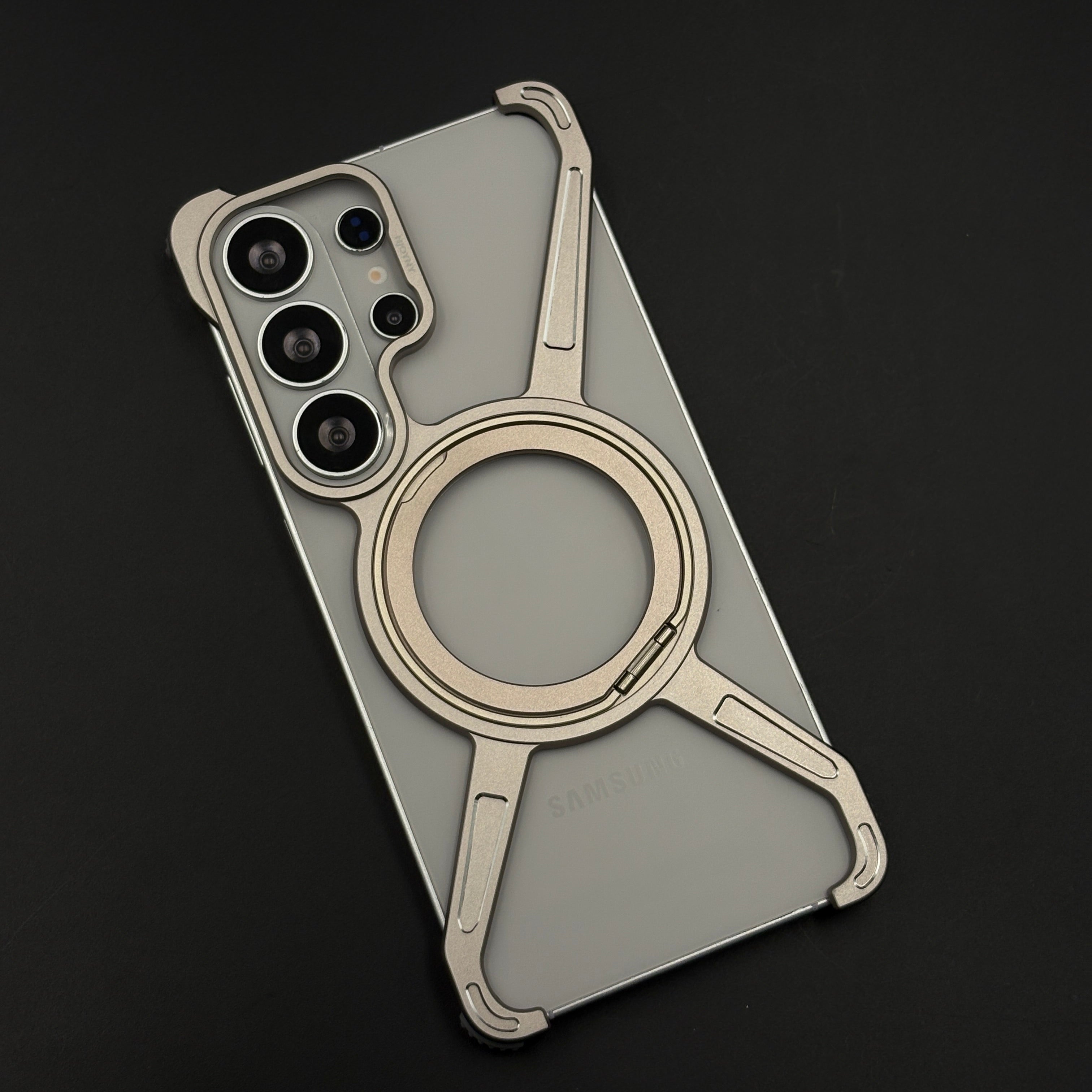 X-Shape Metal Magnetic MagSafe Ring Stand Case for Samsung Galaxy S26 Ultra