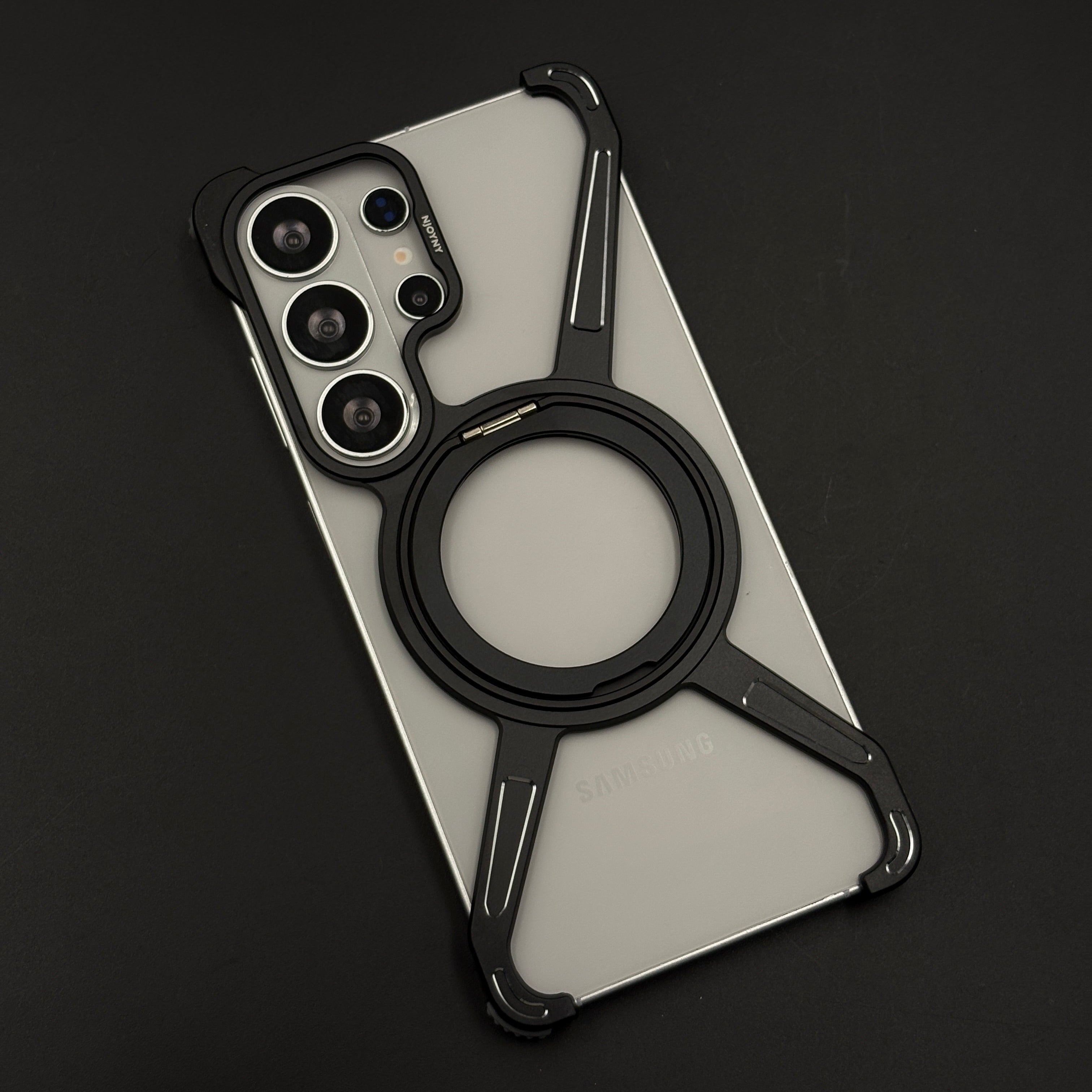 X-Shape Metal Magnetic MagSafe Ring Stand Case for Samsung Galaxy S26 Ultra