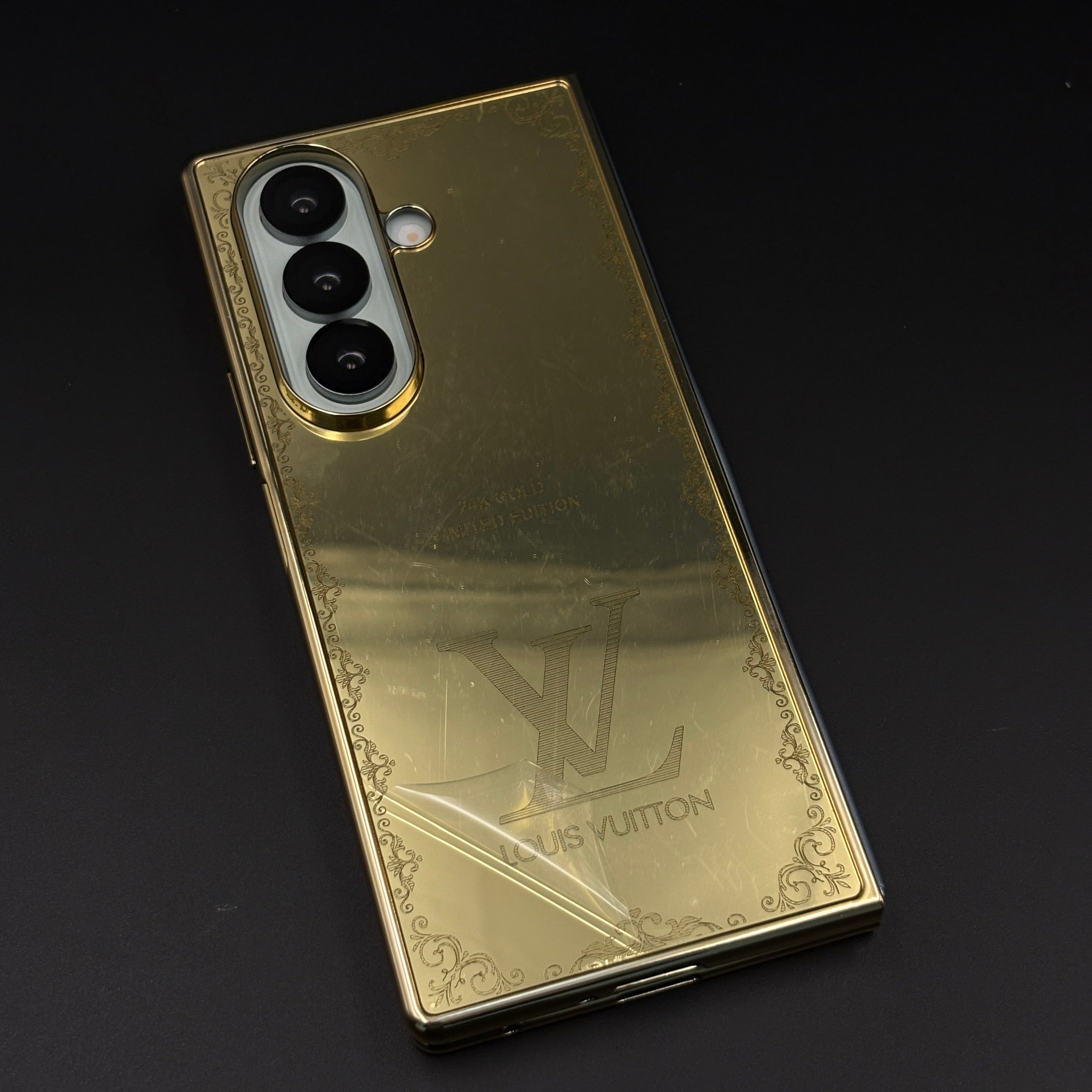 Handcrafted 24K Gold Plated Luxury Fashion Brand Case for Samsung Galaxy Z Fold 7 | Luxury Limited Edition Cover