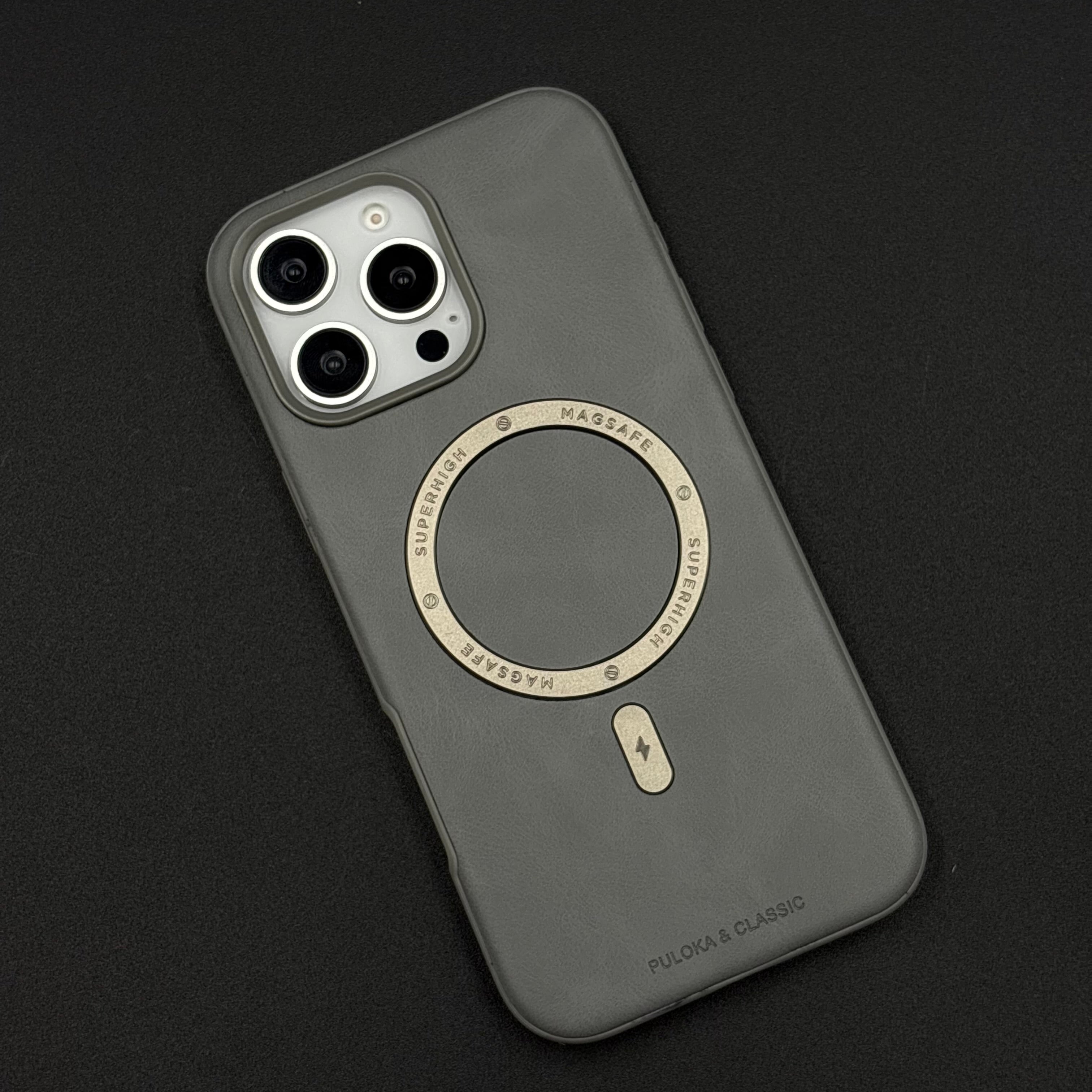 Super Magnetic Magsafe PU Leather Case for iPhone Series | Premium Grip & Sleek Design