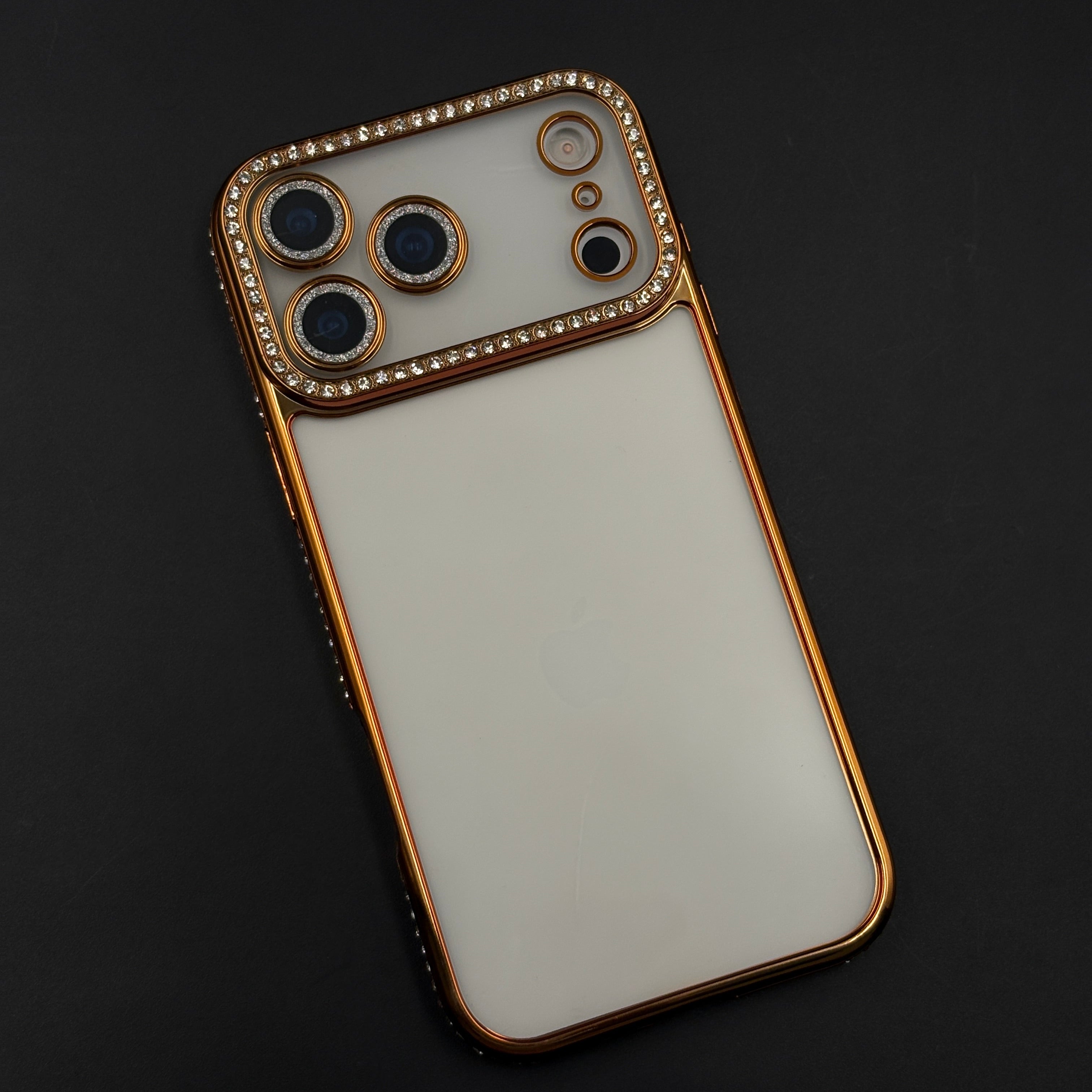 Rhinestone Diamond Clear Case with Camera Protection for iPhone 17 Series