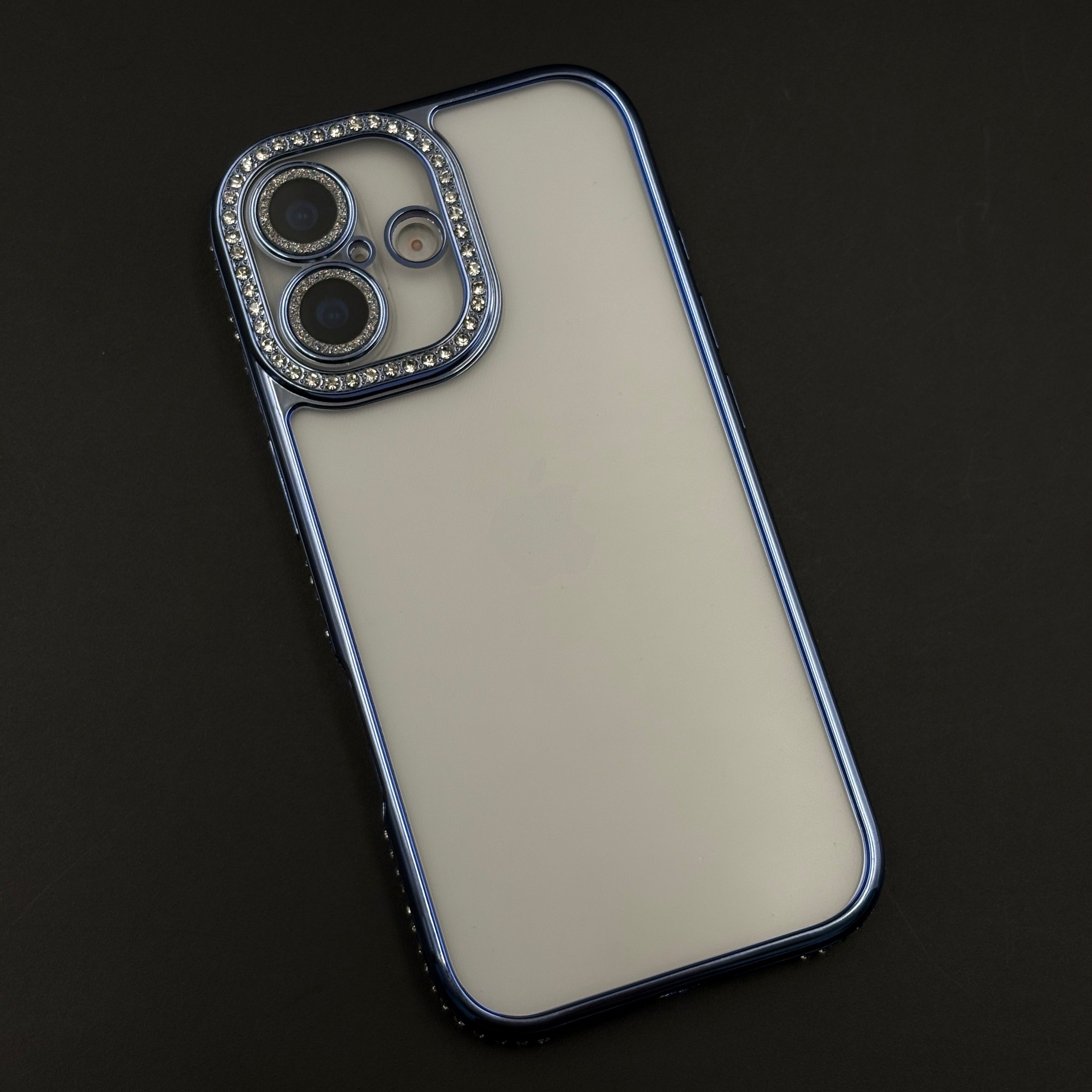 Rhinestone Diamond Clear Case with Camera Protection for iPhone 17