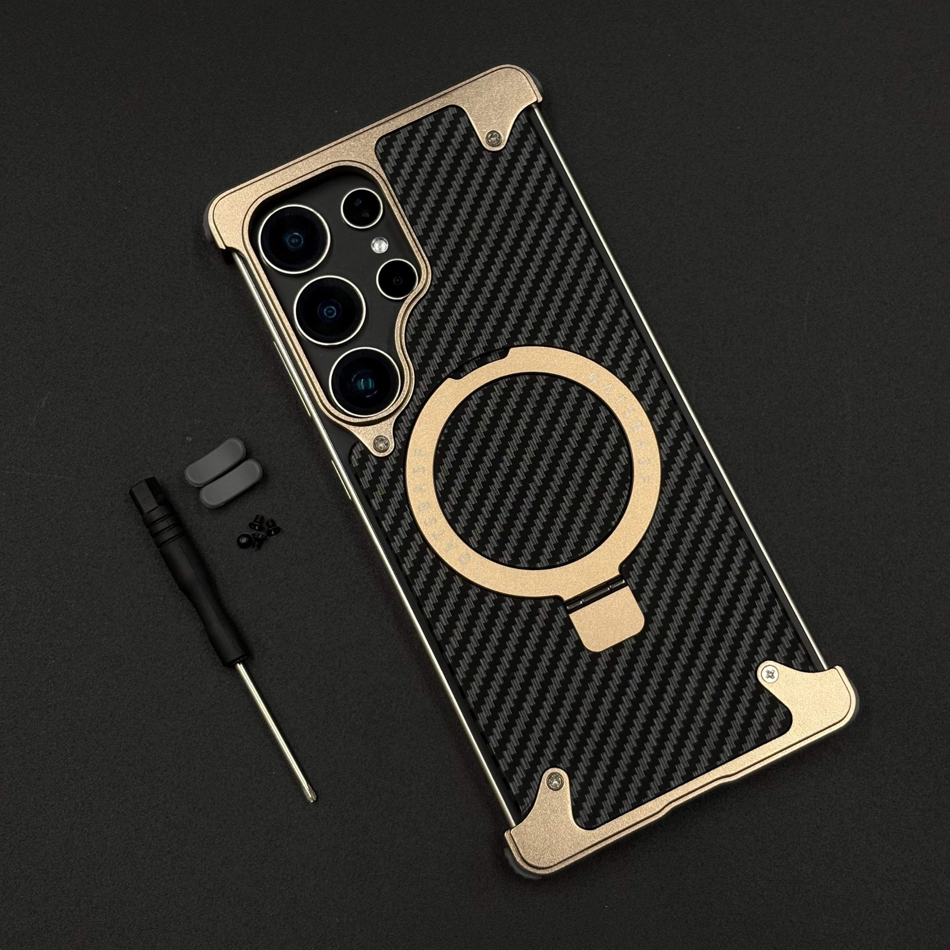 UltraLux Carbon Fibre & Metal MagSafe Case for Samsung Galaxy S25 Ultra | Crafted for Style & Strength