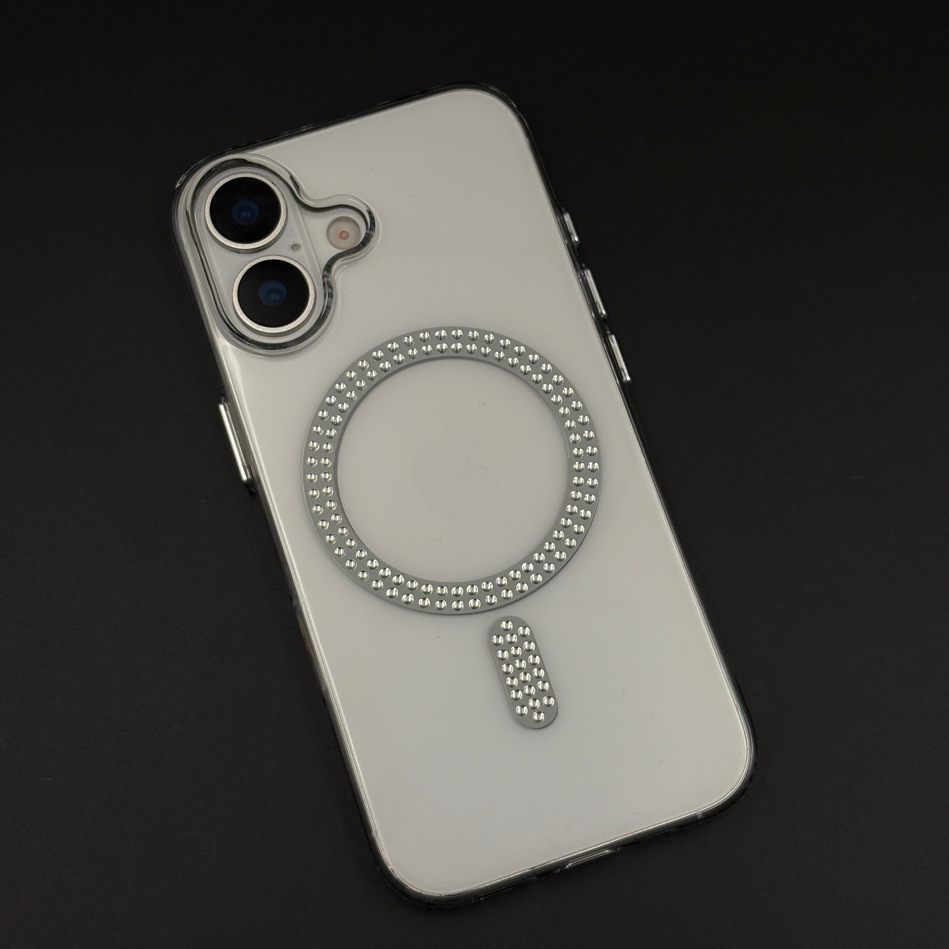 Diamond Rhinestone MagSafe Clear Case for iPhone 17 | Anti-Yellow Protection
