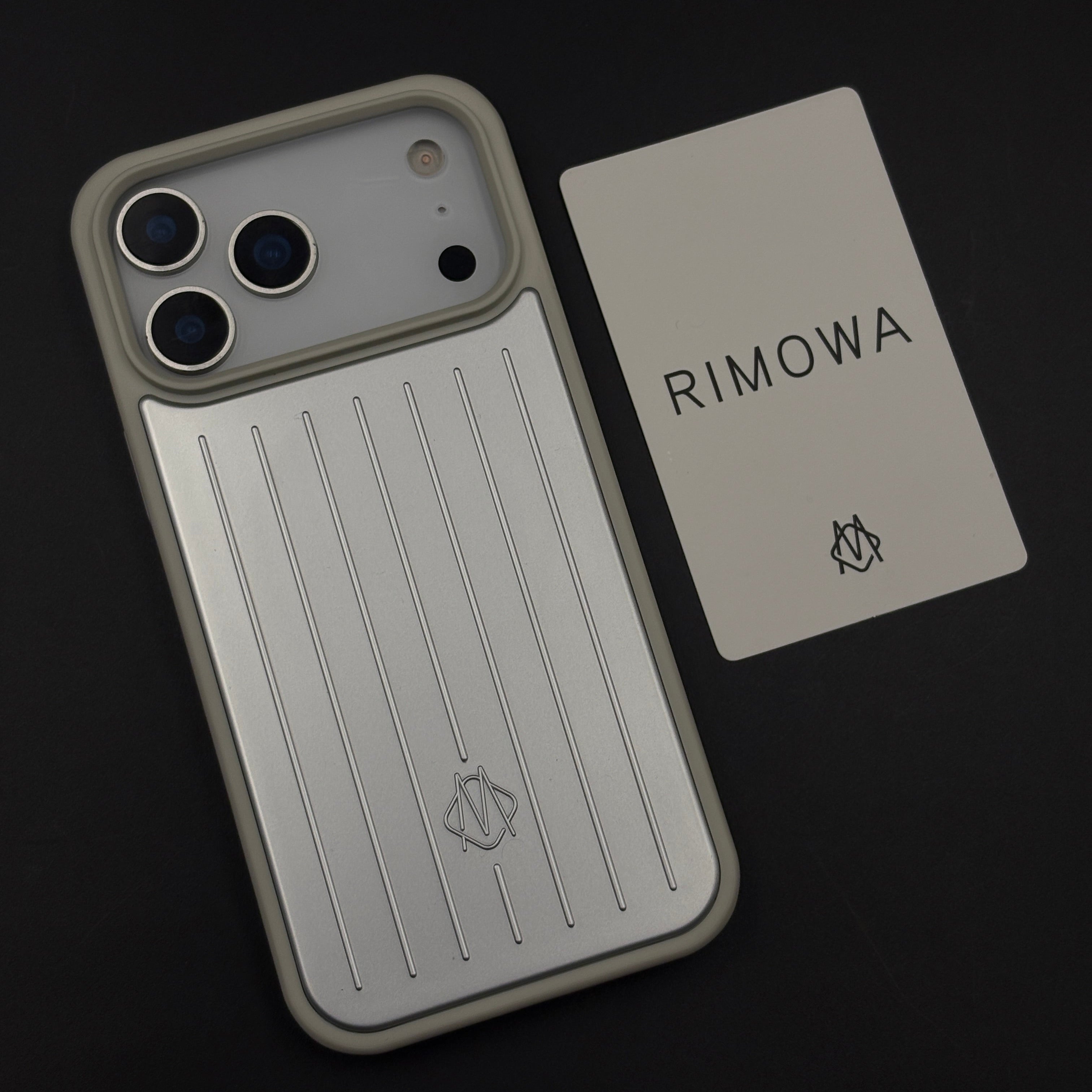 Luxury Luggage Brand RM Vertical Ribbed Hidden MagSafe OG Case for iPhone 17 Series