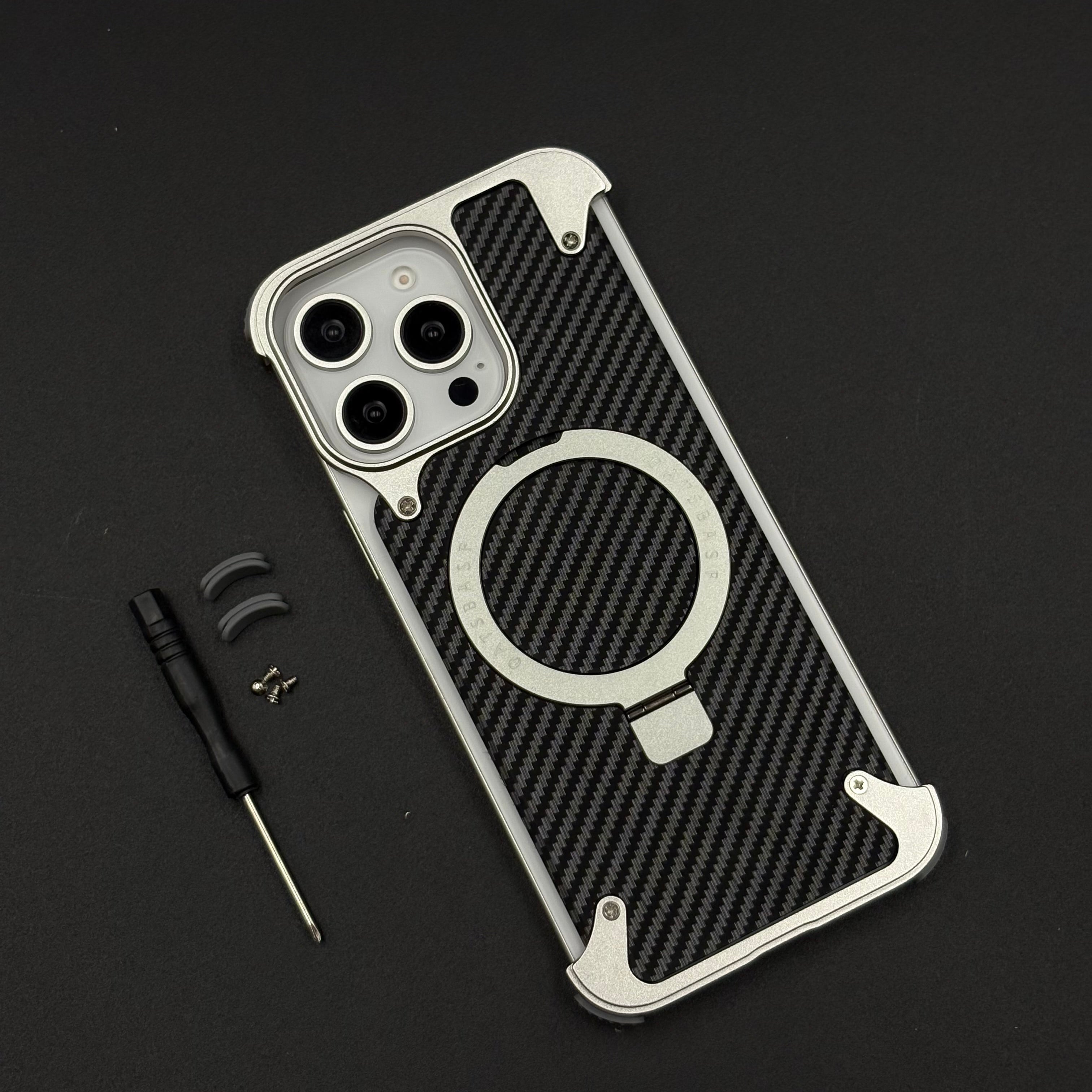 UltraLux Carbon Fibre & Metal MagSafe Case for iPhone | Crafted for Style & Strength