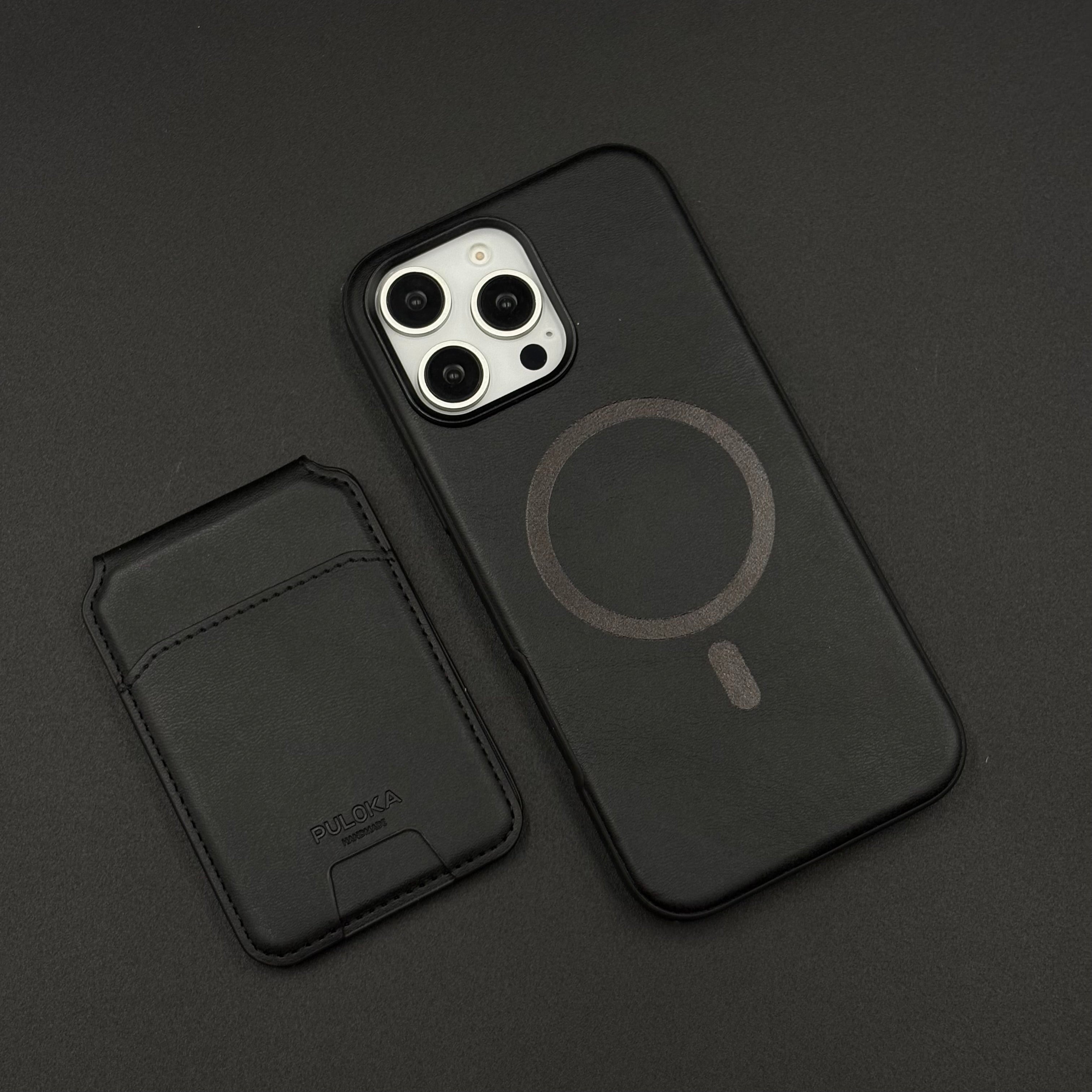 Detachable MagSafe Wallet Case for iPhone | Premium Leather Card Holder | Magnetic Snap-On Design