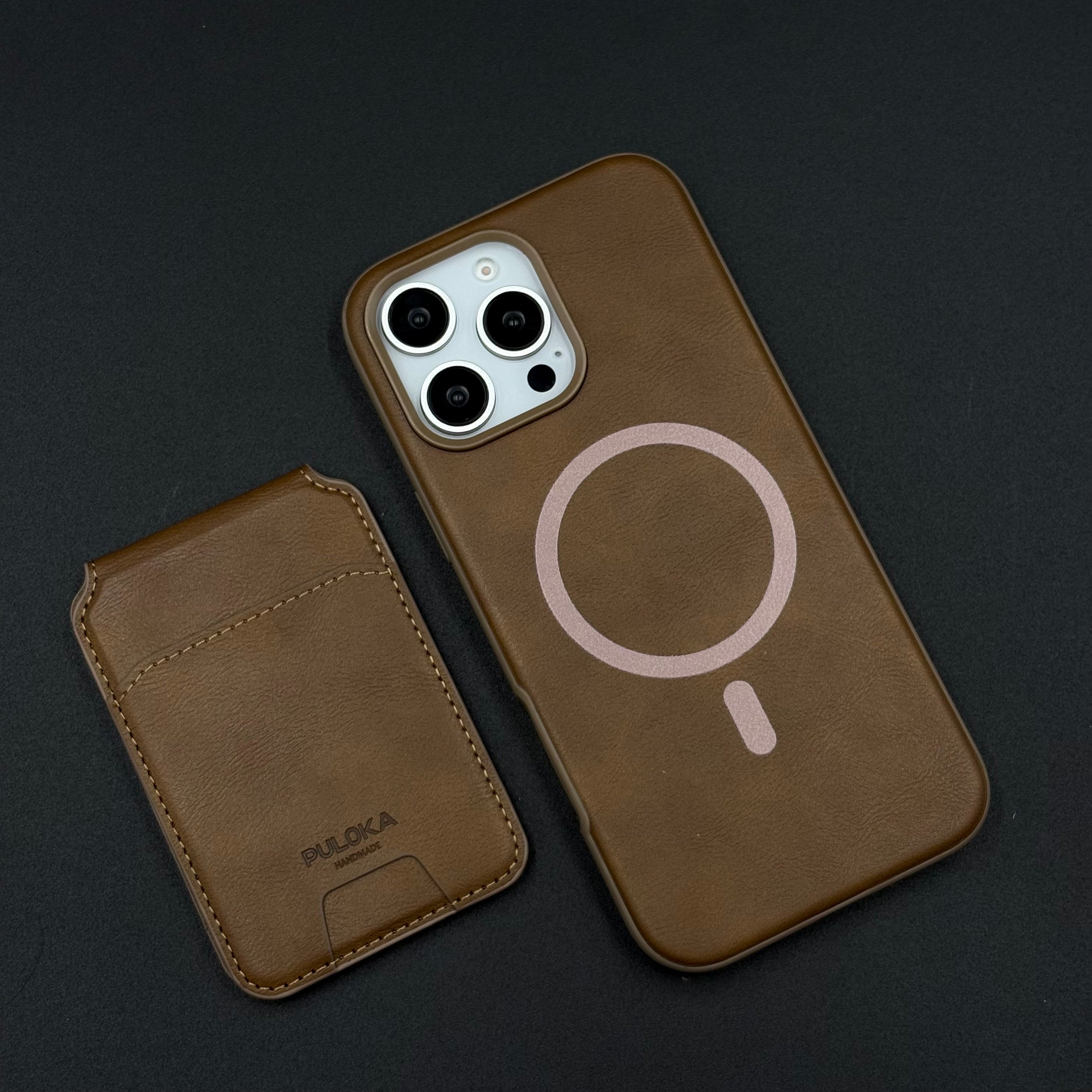 Detachable MagSafe Wallet Case for iPhone | Premium Leather Card Holder | Magnetic Snap-On Design