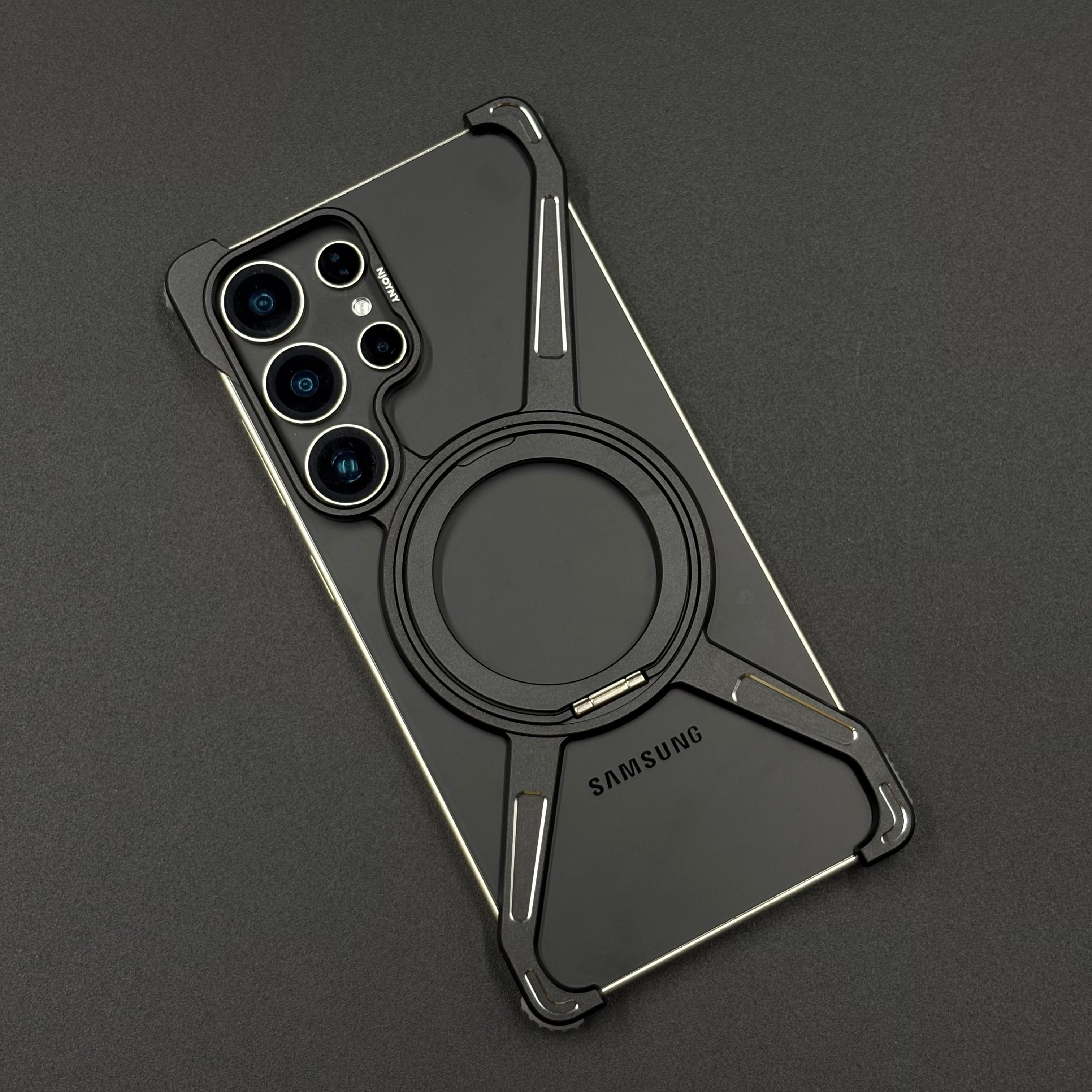 Star Ring Metal Phone Case for Samsung Galaxy S25 Ultra | 360° Rotatable MagSafe with Stand | Shockproof Protection