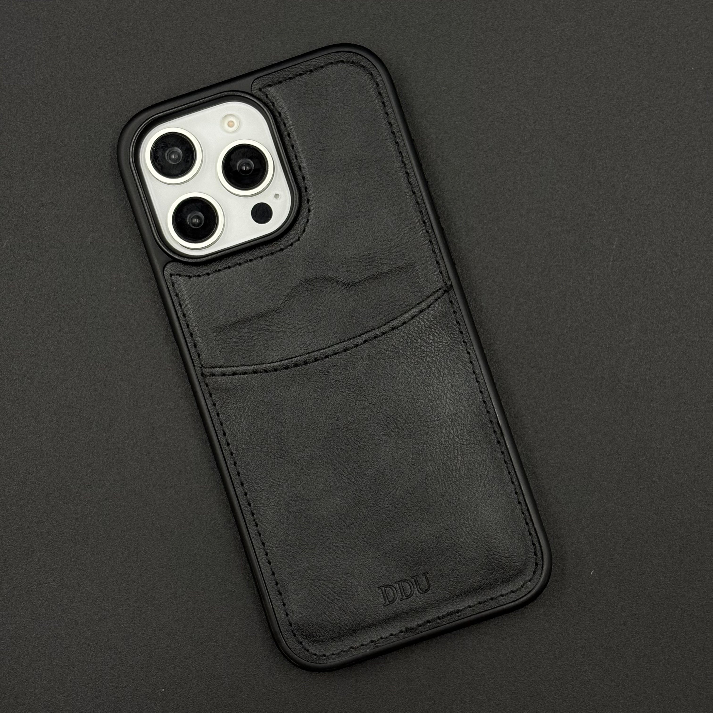 Premium PU Leather Stitch Phone Case for iPhone Series | Slim Fit Case with a Wallet/Card Holder