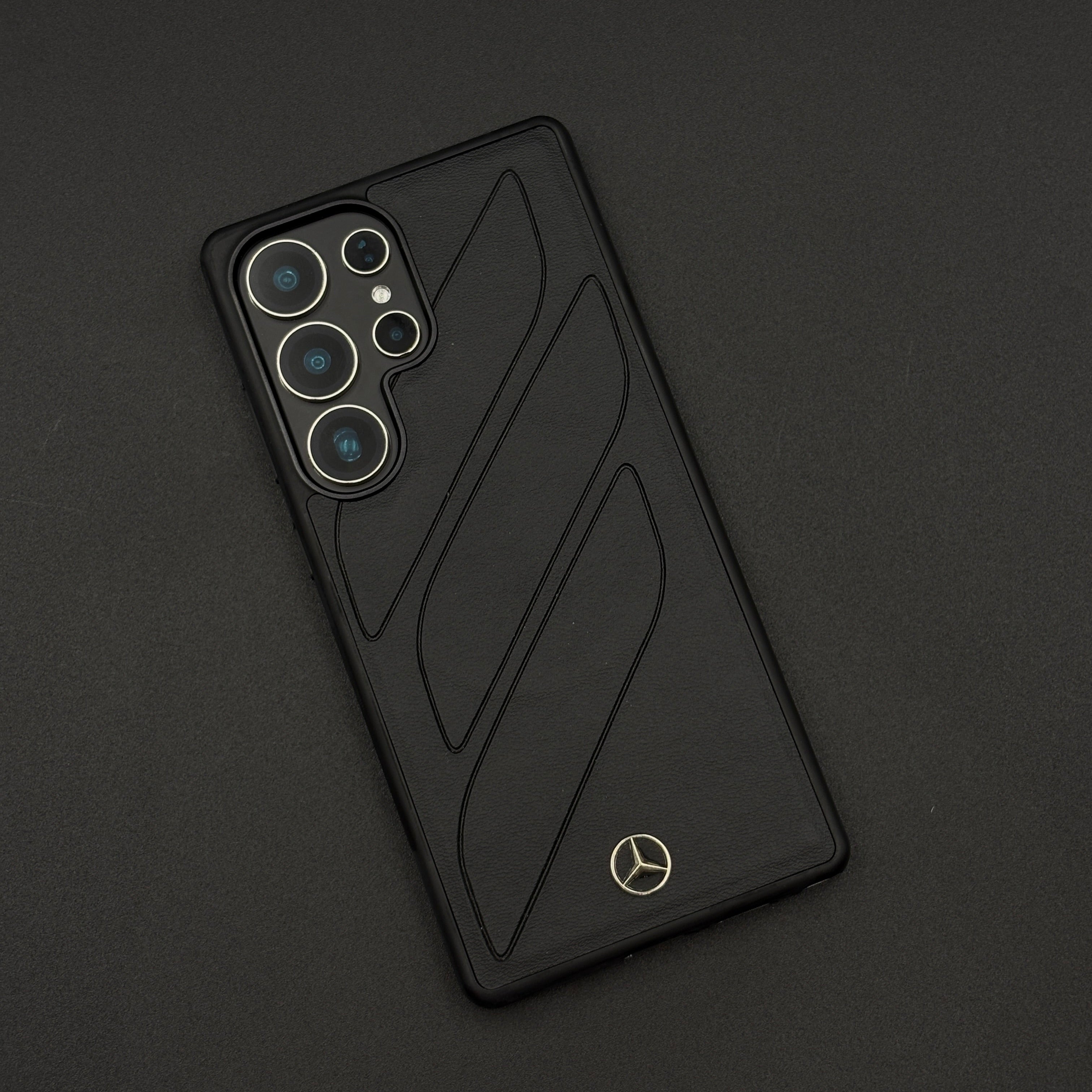 Merc Edition Phone Case for Samsung Galaxy S25 Ultra | Car-Inspired Design | PU Leather | Embossed Logo