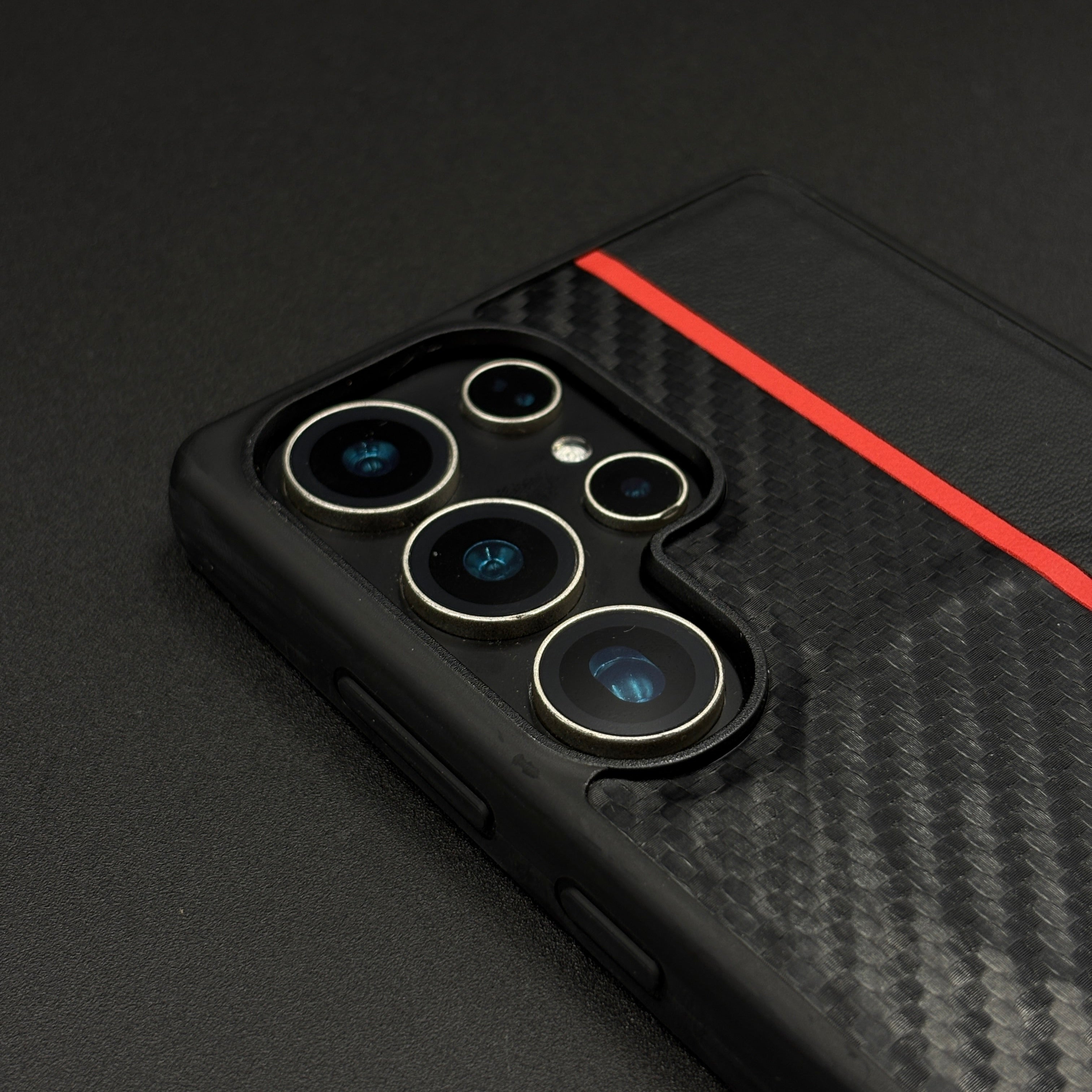 Performance M Series Phone Case for Samsung Galaxy S25 Ultra | Dual Shade Carbon Fiber | MagSafe Compatible | Embossed Logo