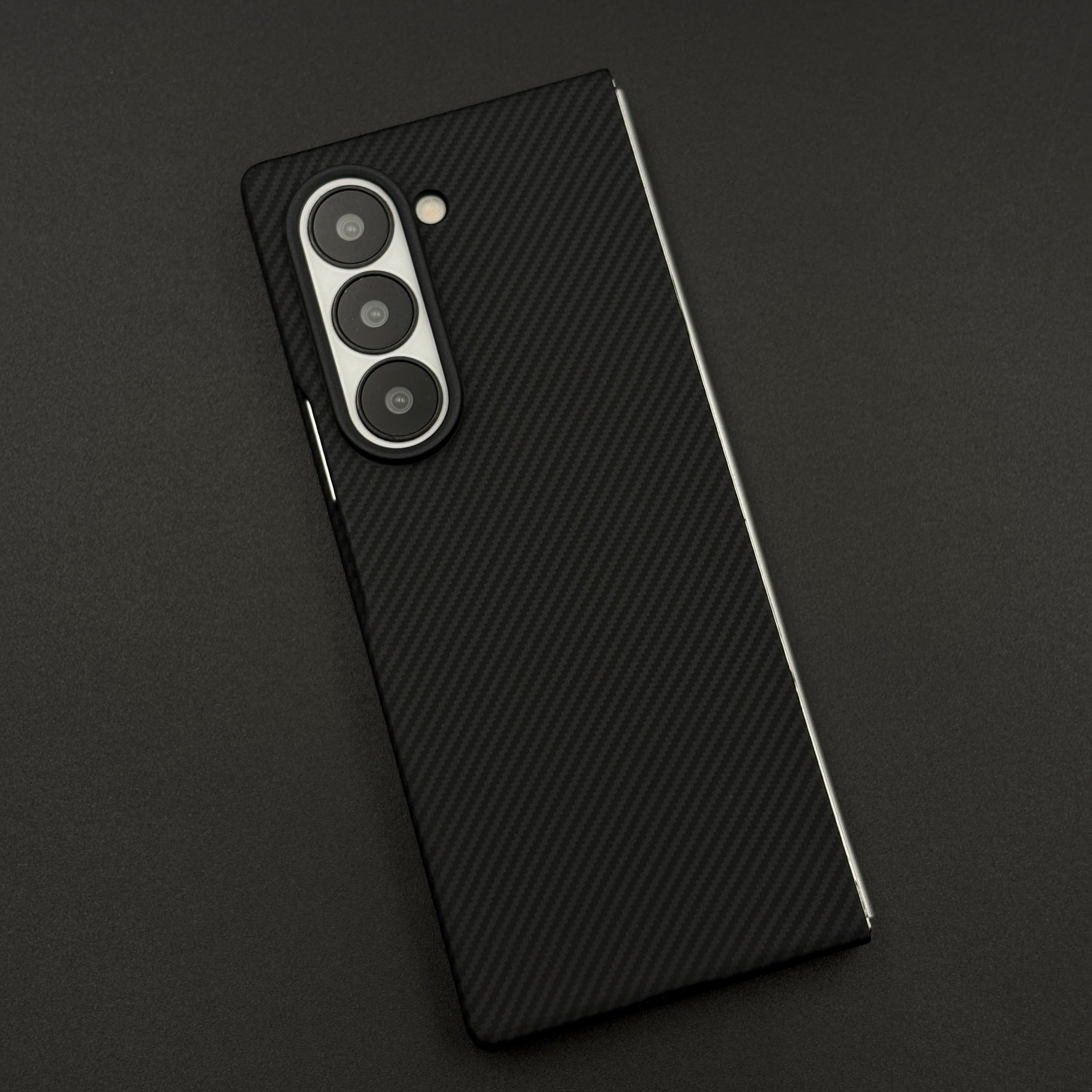 Black Carbon Fiber Grid Case for Samsung Galaxy Z Fold 6