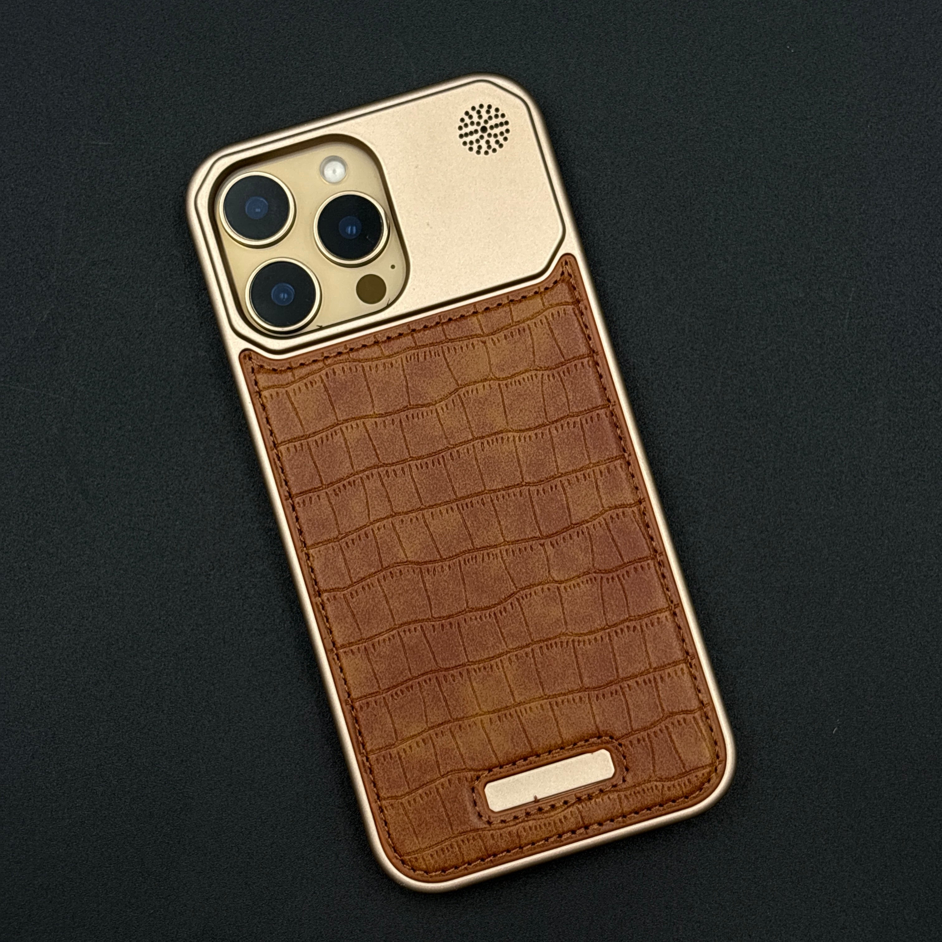 Croc Pattern Phone Case for iPhone Series | Aeroflex Borderless Frame | Real Feel Leather | MagSafe Compatible