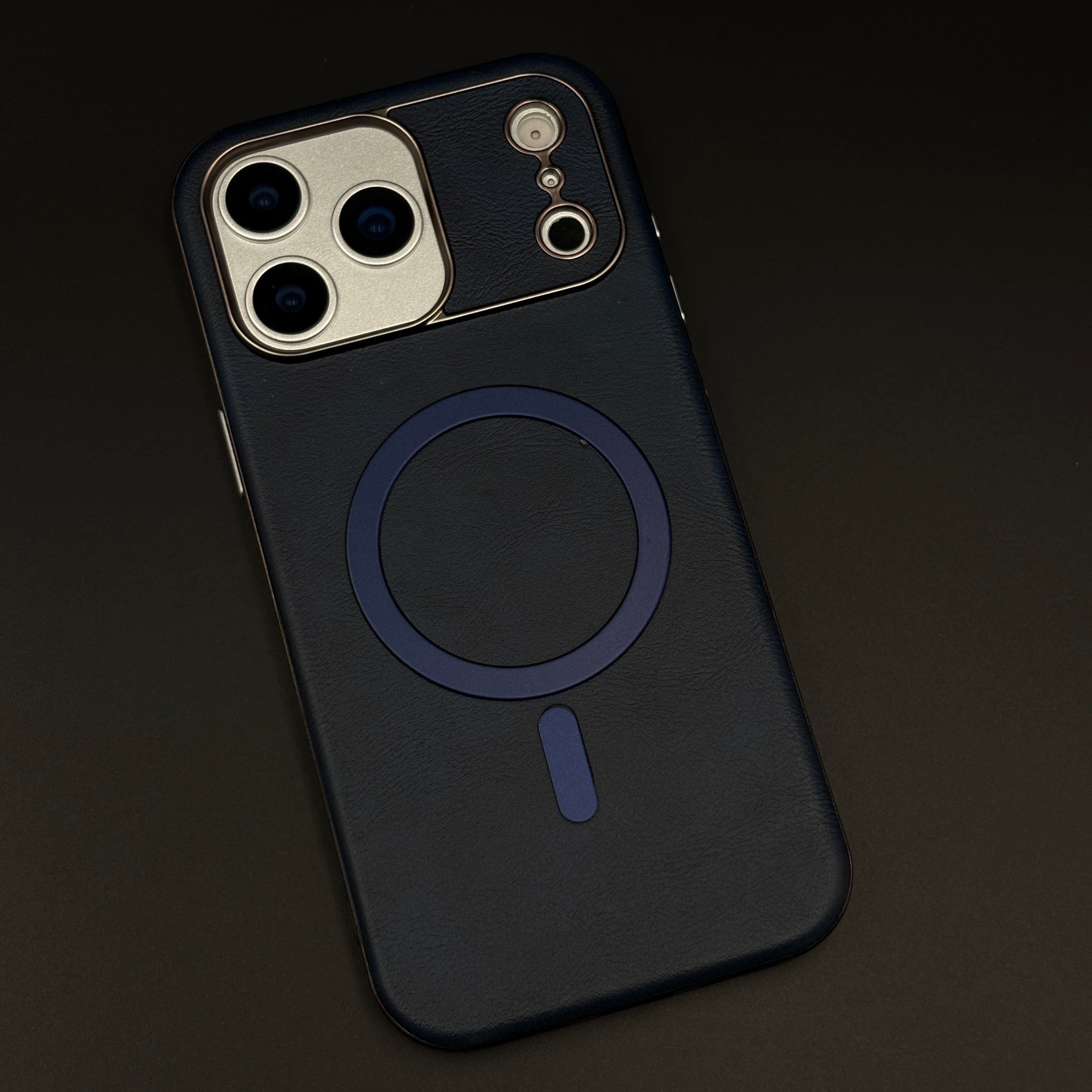 Luxury Leather MagSafe Case for iPhone 17 Series | Camera Lens Protection Back Cover