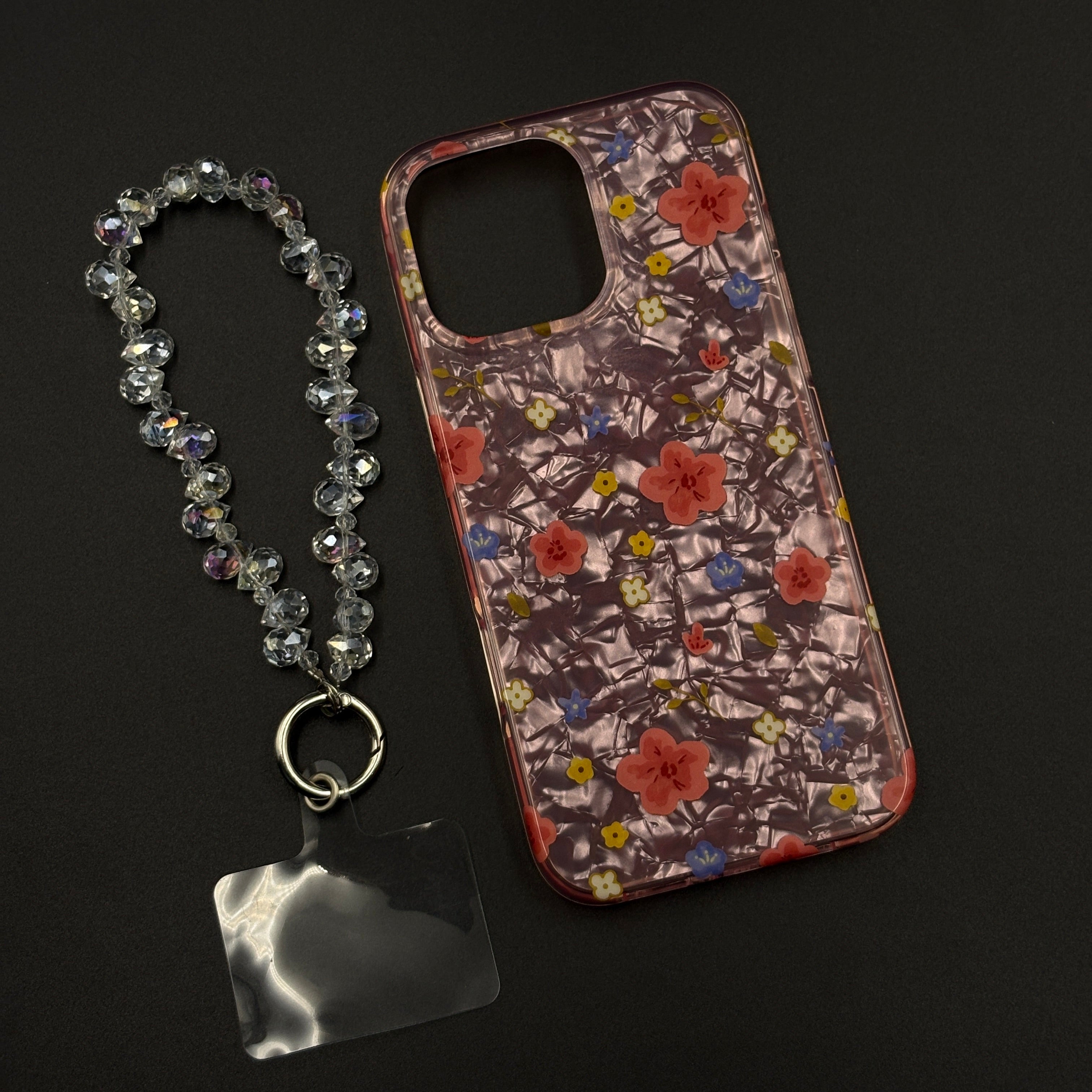Blossom Bloom Mosaic with Sling Mobile Case Cover for iPhone