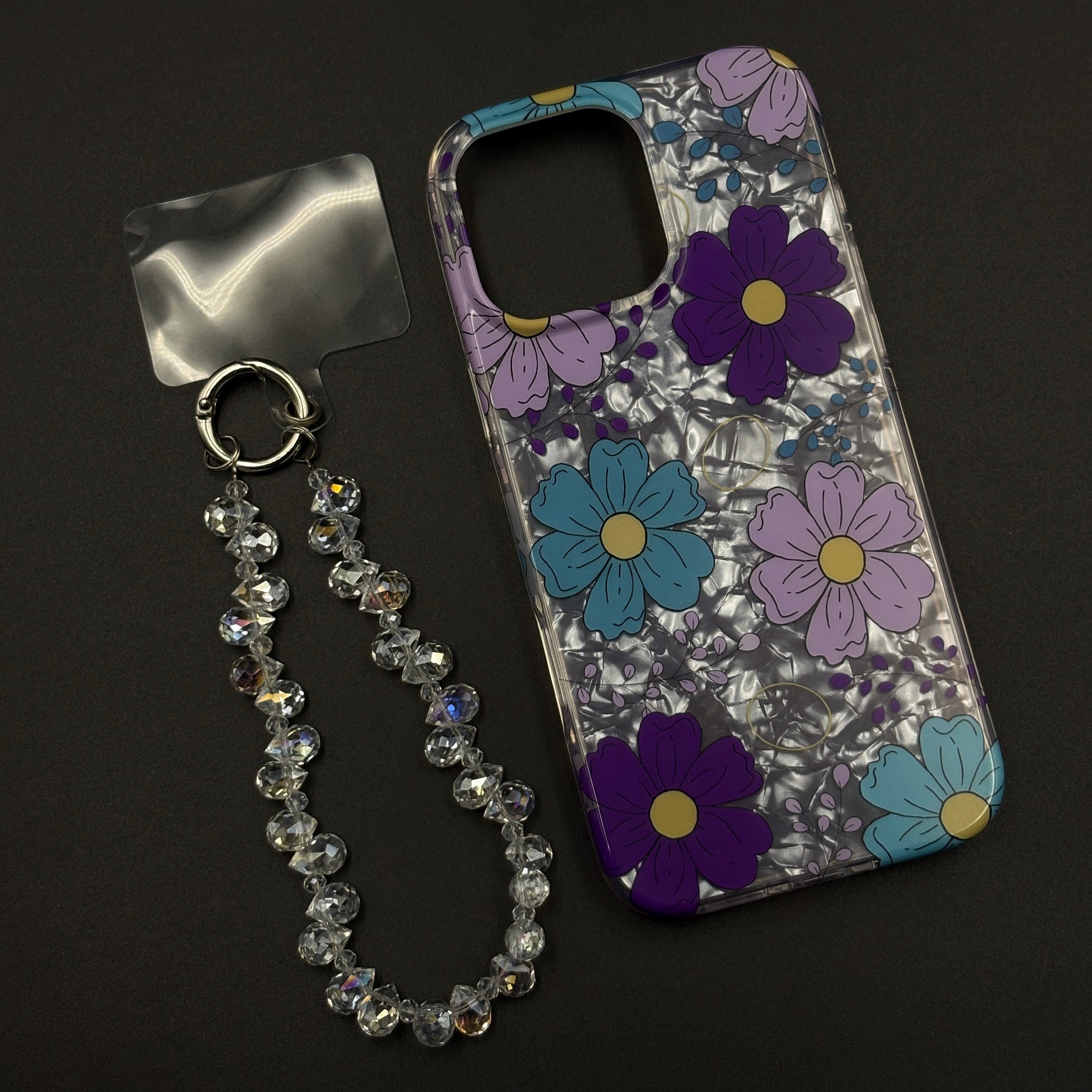 Purple Daisy Bloom with Sling Mobile Case Cover for iPhone