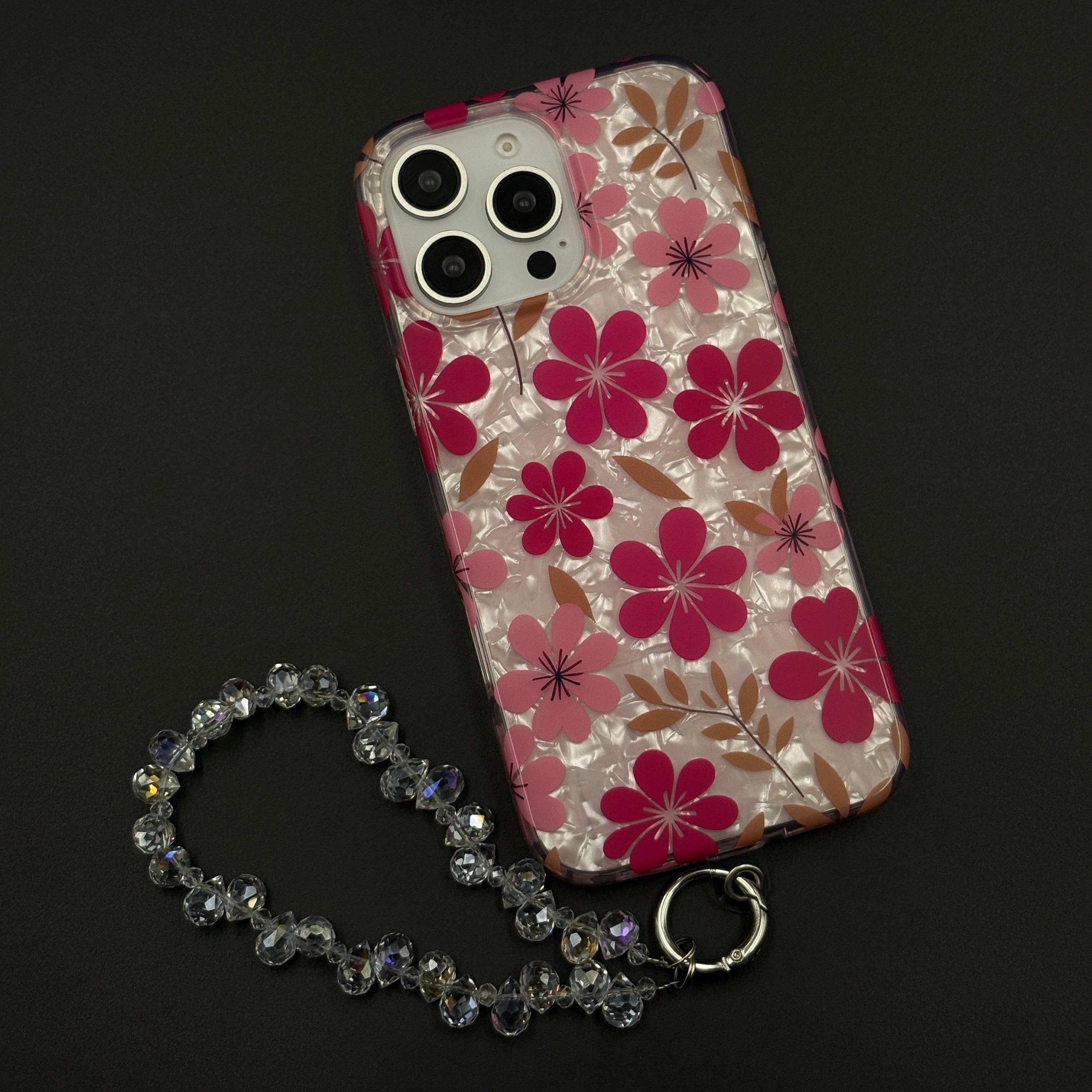 Cherry Bloom Glam with Sling Mobile Case Cover for iPhone