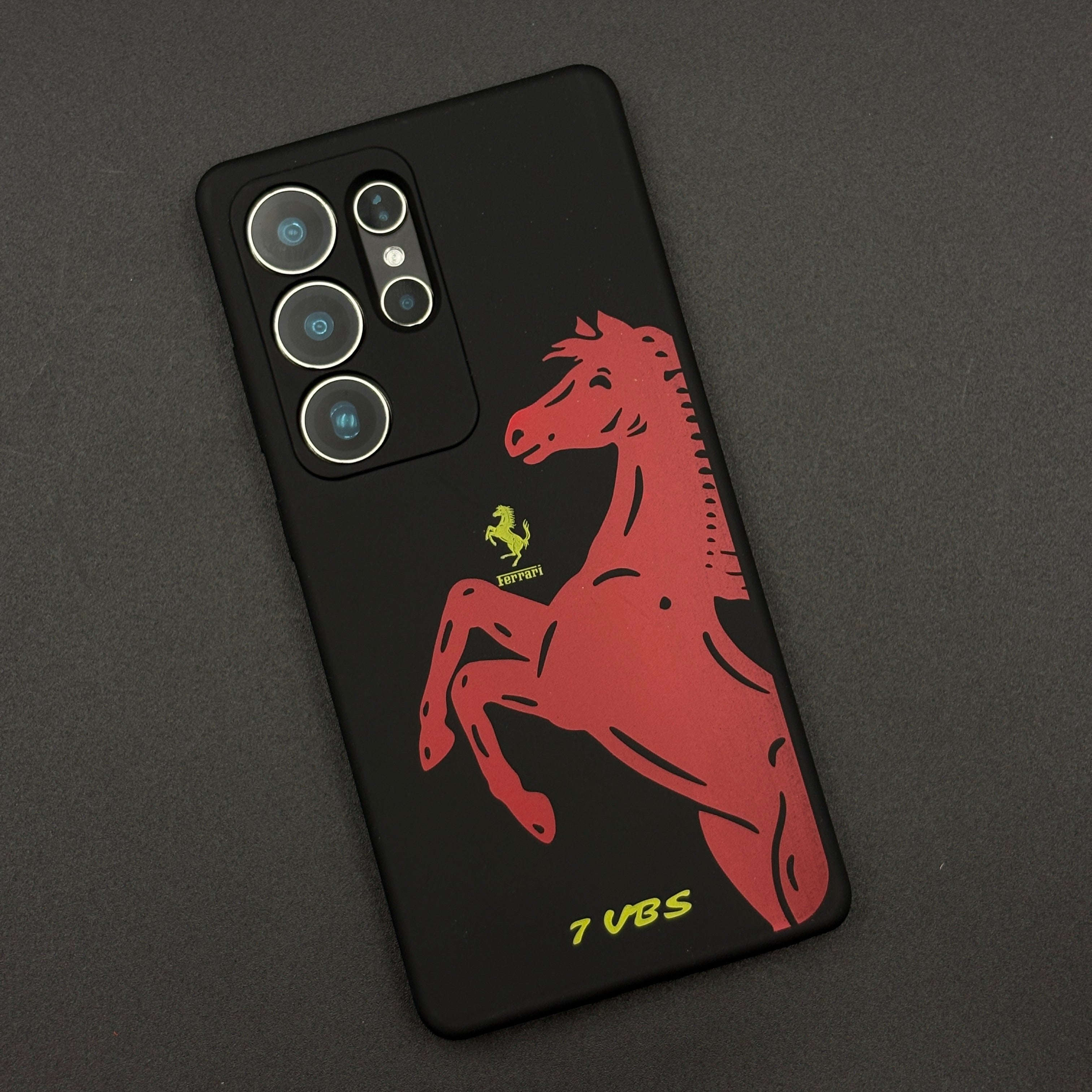 FR Edition Smooth Silk Feel Silicone Case for Samsung Galaxy S23 Ultra | Sporty Luxury Finish