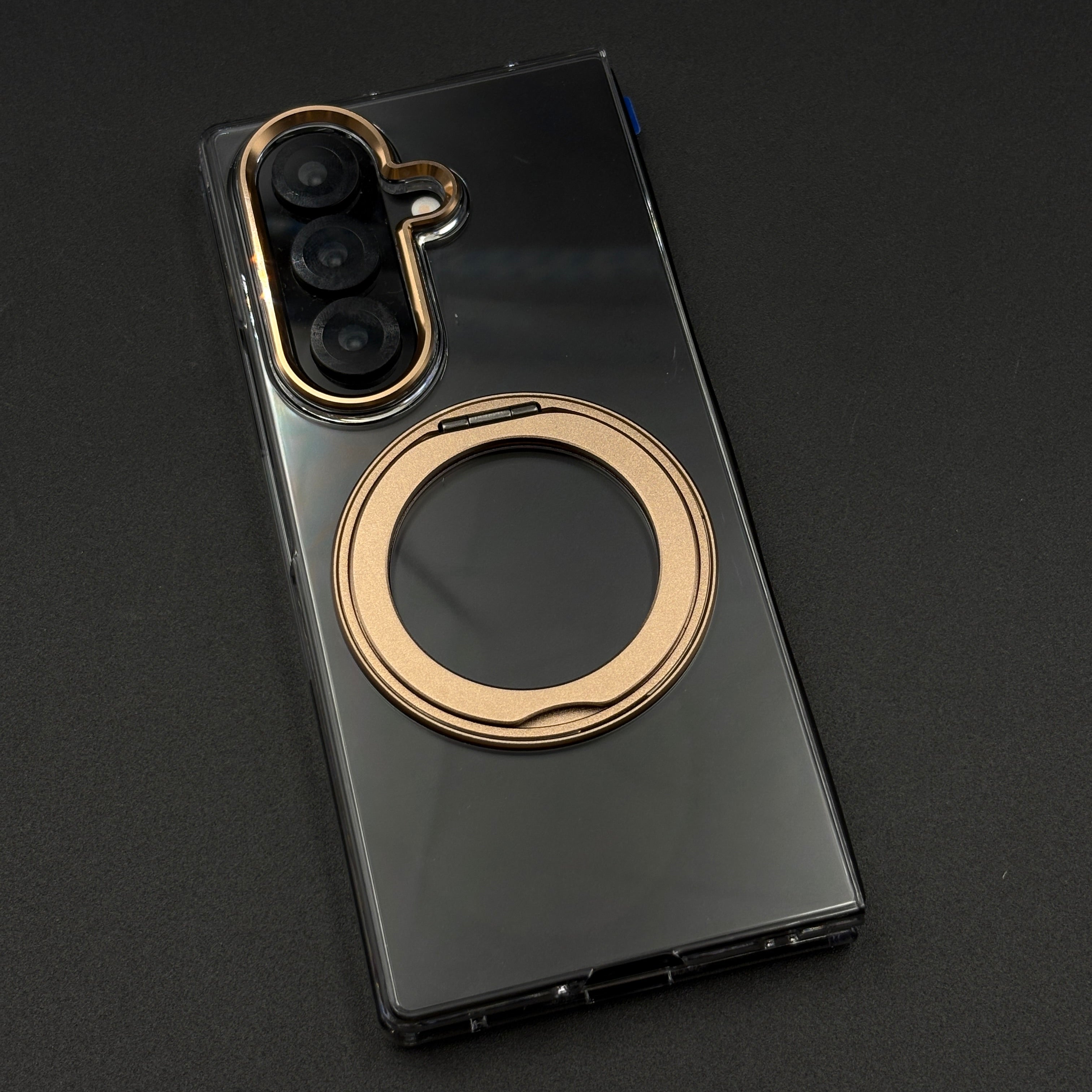 Premium Transparent Case with 360° Rotating Kickstand for Samsung Galaxy Z Fold 7 | No-Yellowing | Sleek Fit