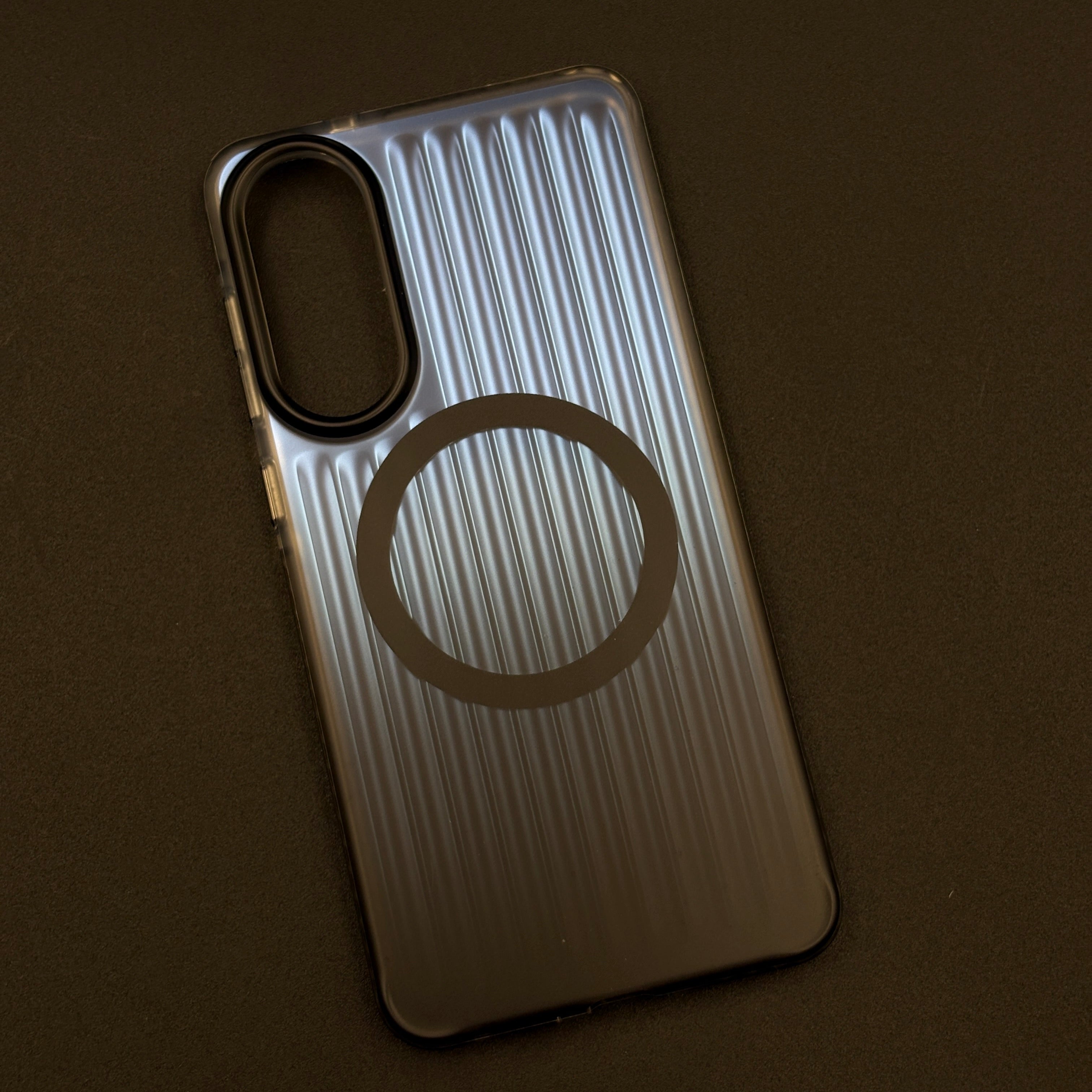 Smokey Matte MagSafe Case for Samsung Galaxy S25 Edge | Dual-Tone Vertical Grid Finish