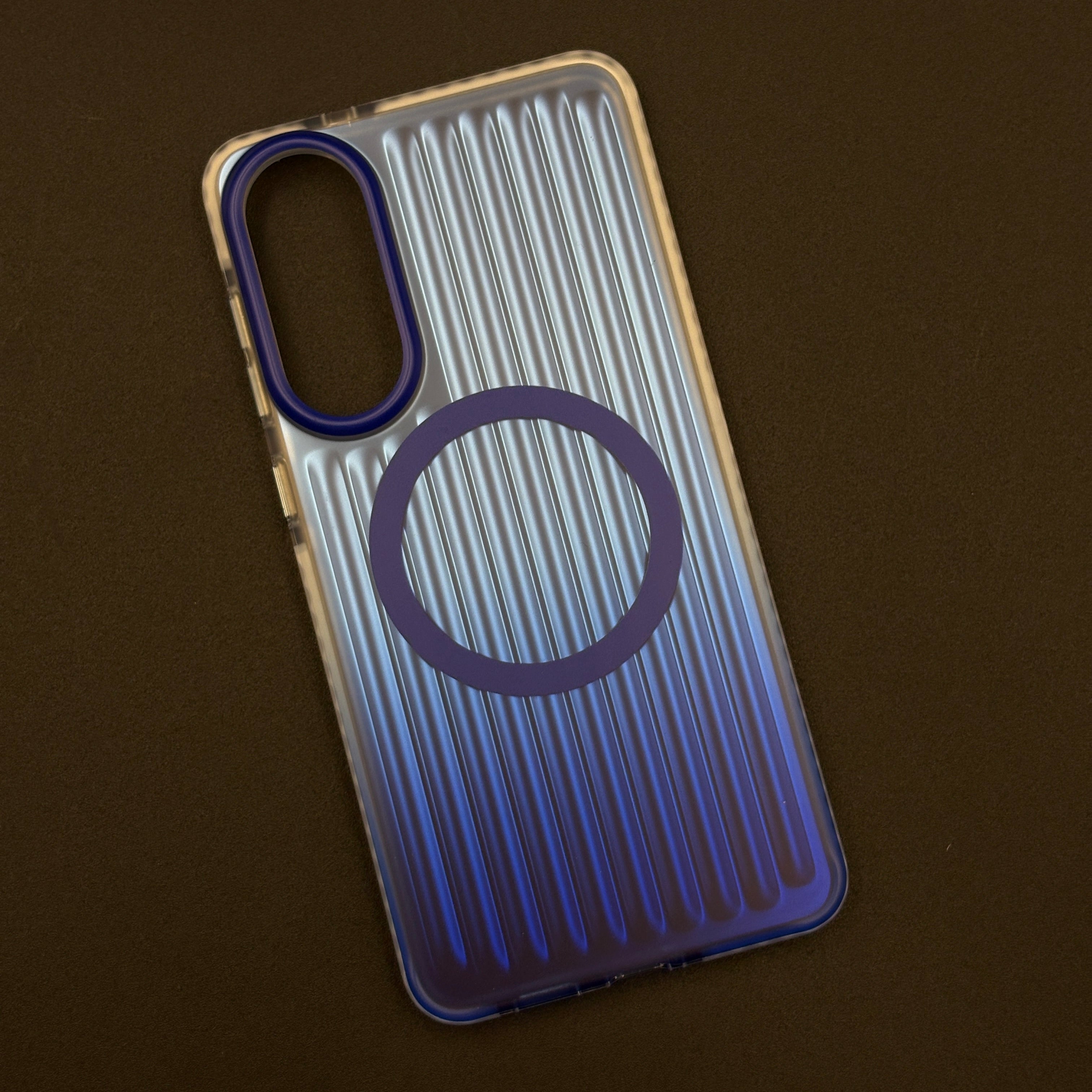 Smokey Matte MagSafe Case for Samsung Galaxy S25 Edge | Dual-Tone Vertical Grid Finish