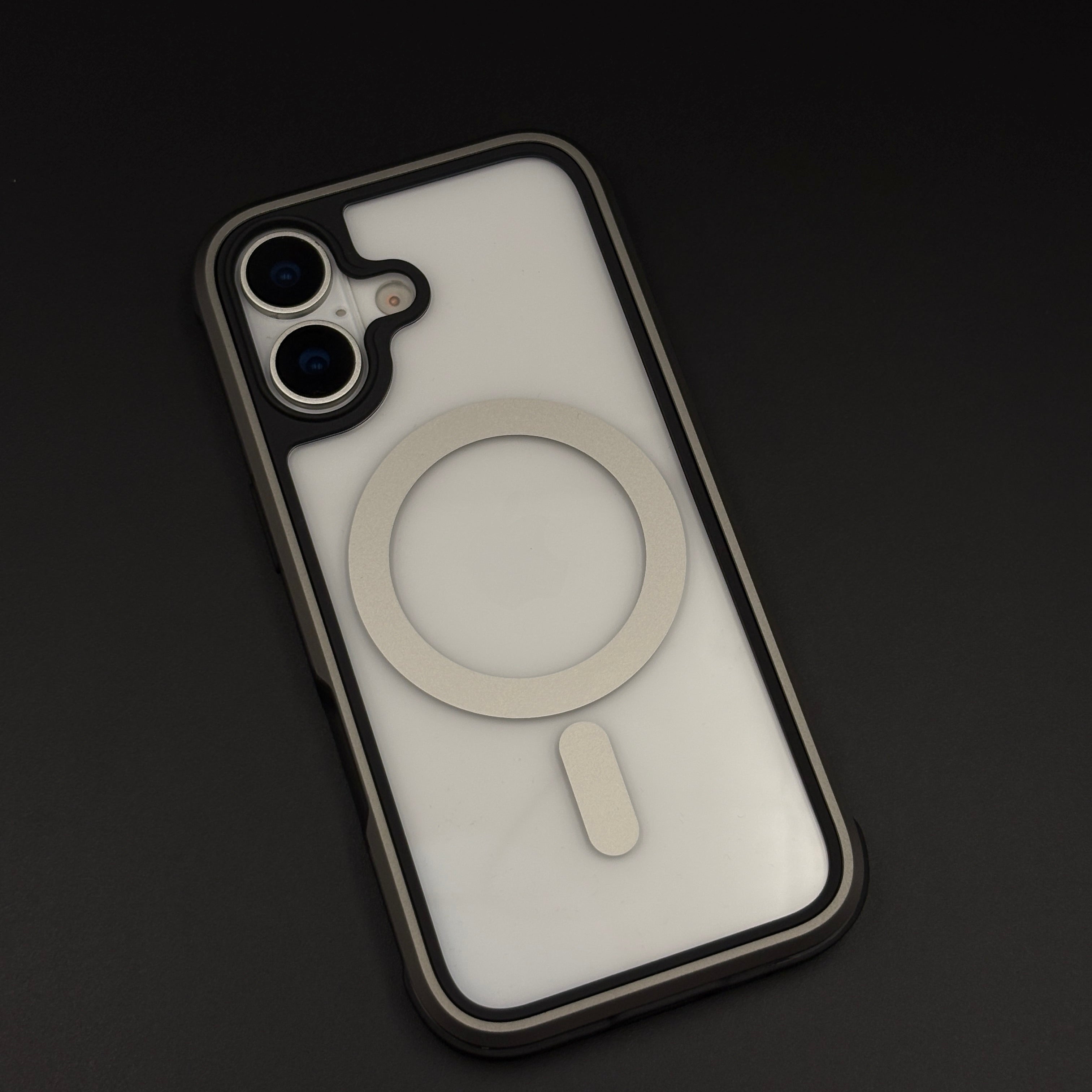 Transparent MagSafe Bumper Case for iPhone 17 | Metal Frame Shockproof Clear Back Cover