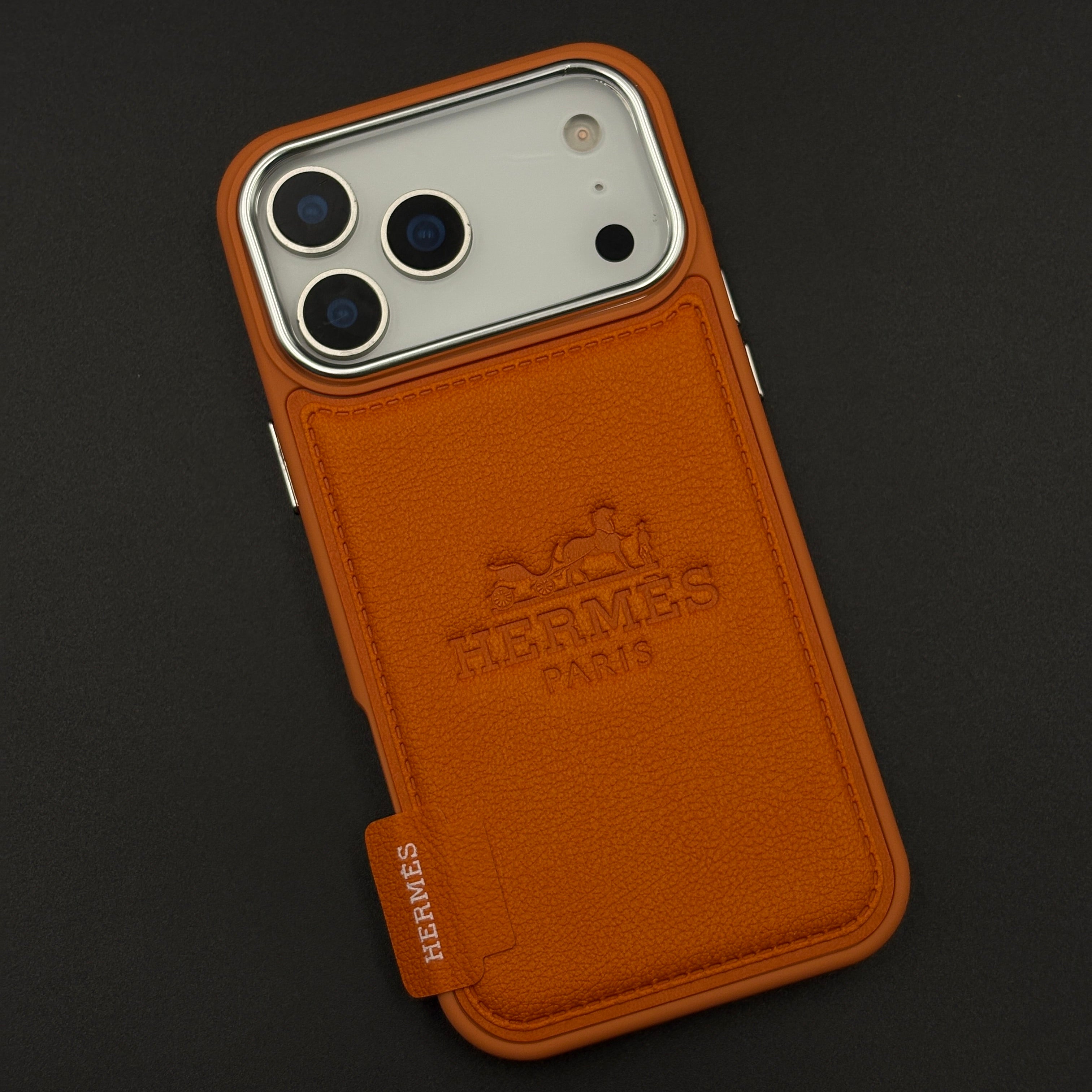 HMS Paris Embossed Leather Case for iPhone 17 Series
