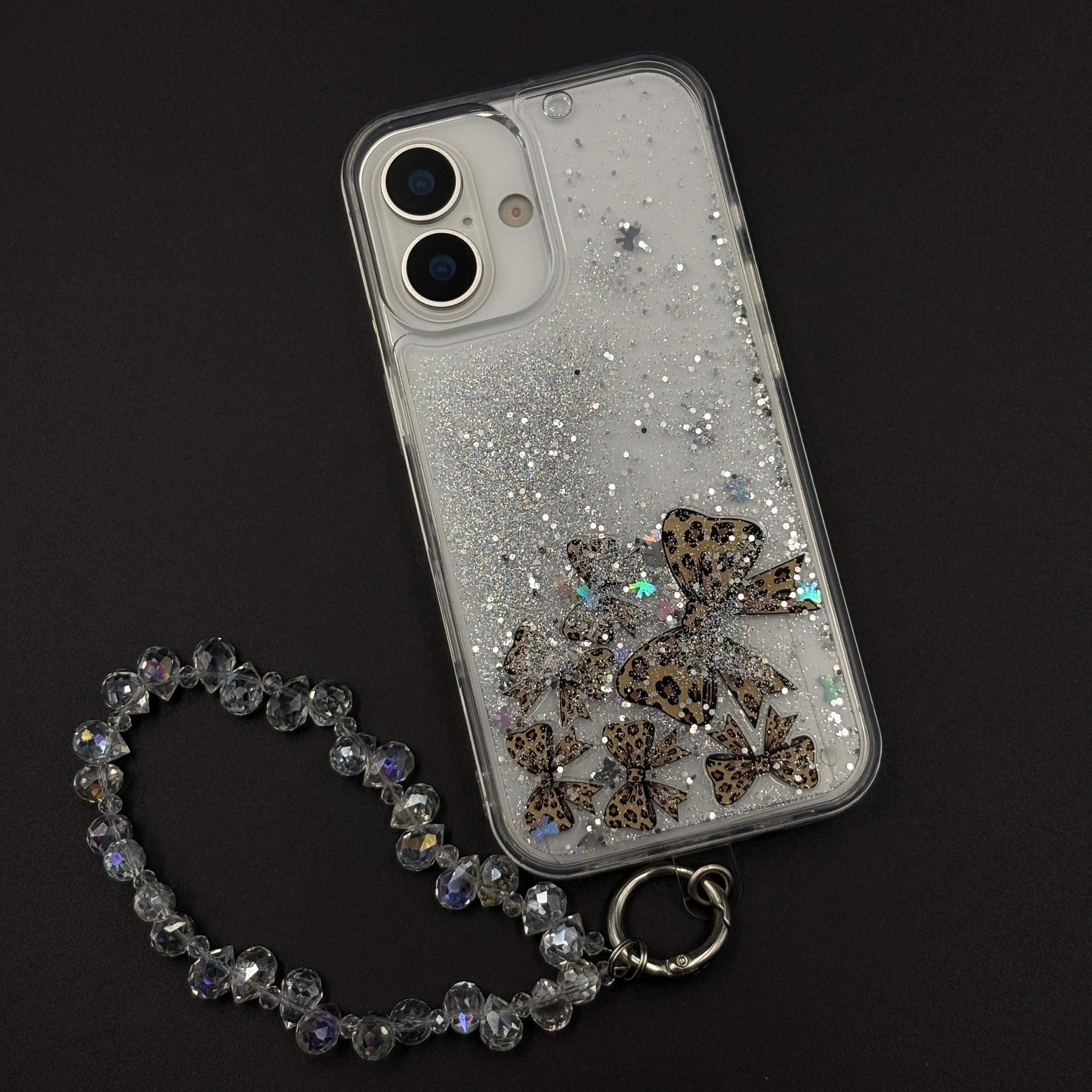 Bow & Butterfly Bloom Confetti Floating Mobile Case Cover for iPhone 17