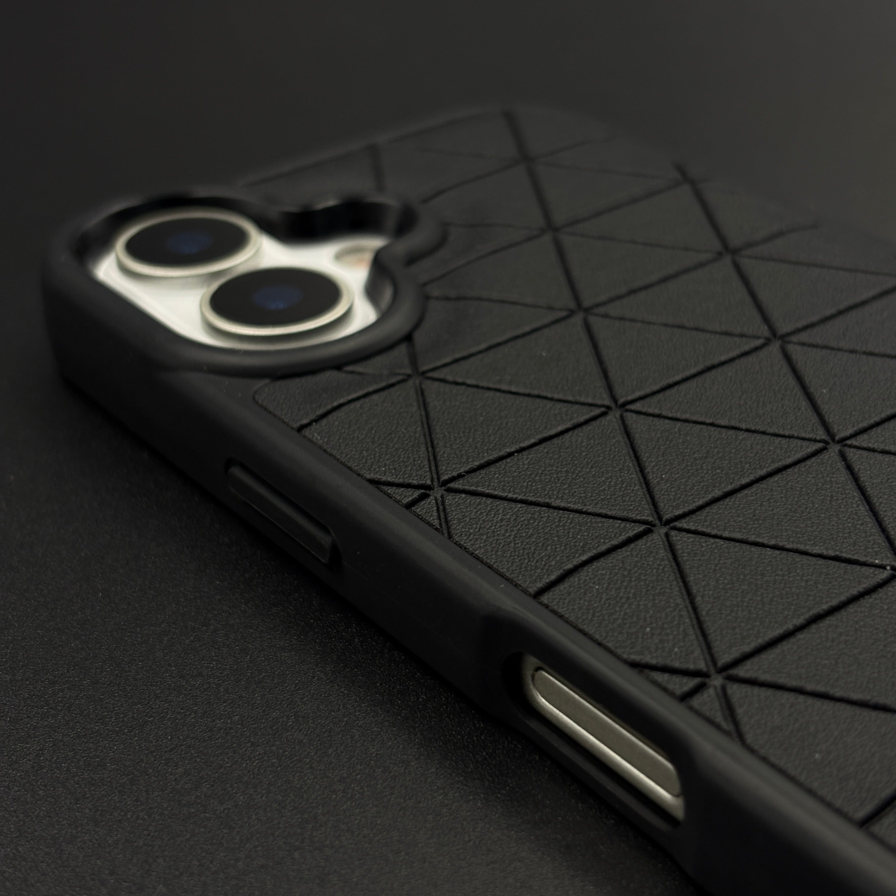 Geometric Black Luxury Sports Car Case for iPhone 17