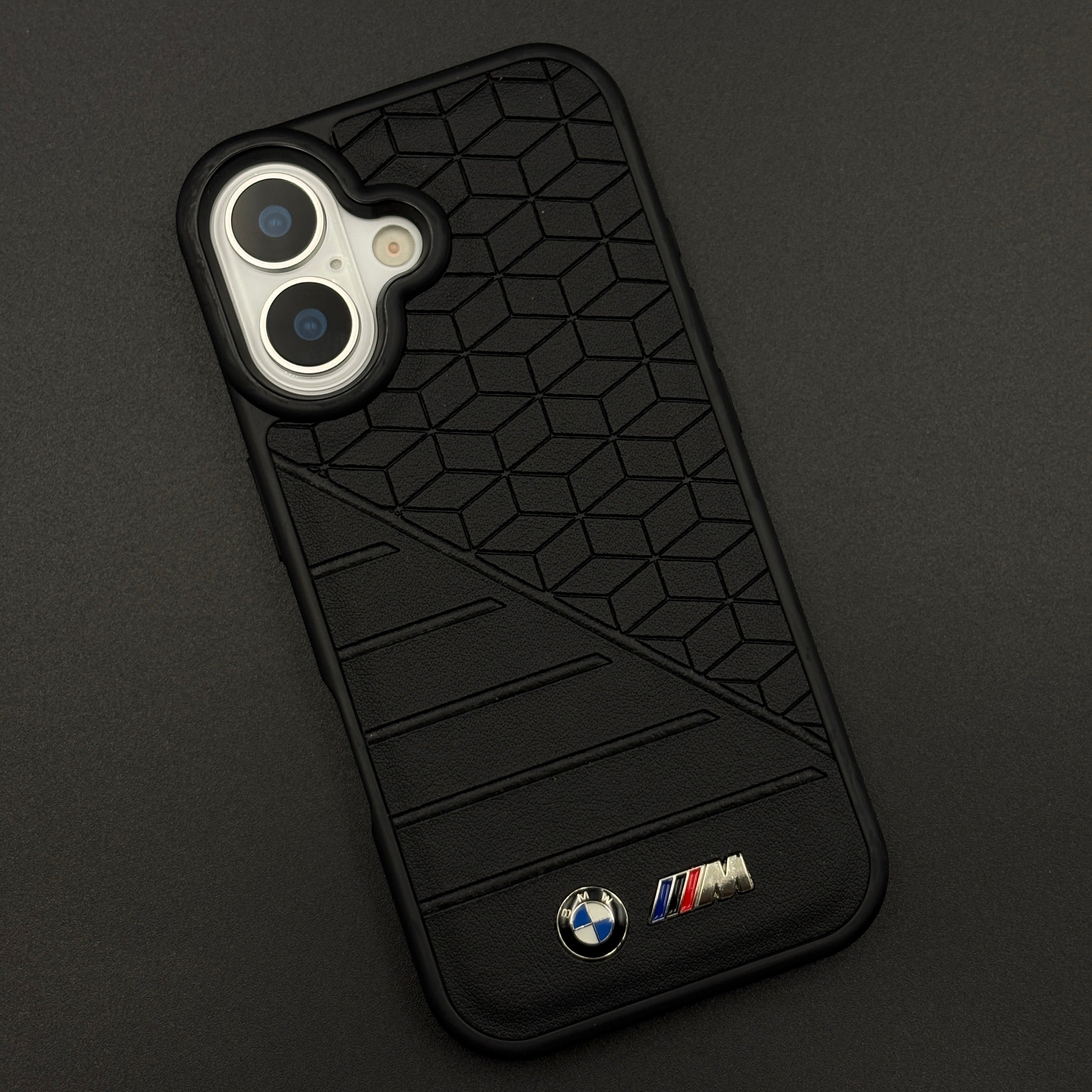 Performance M Series Sports Car Racing Case for iPhone 17 with Geometric Track-Inspired Finish