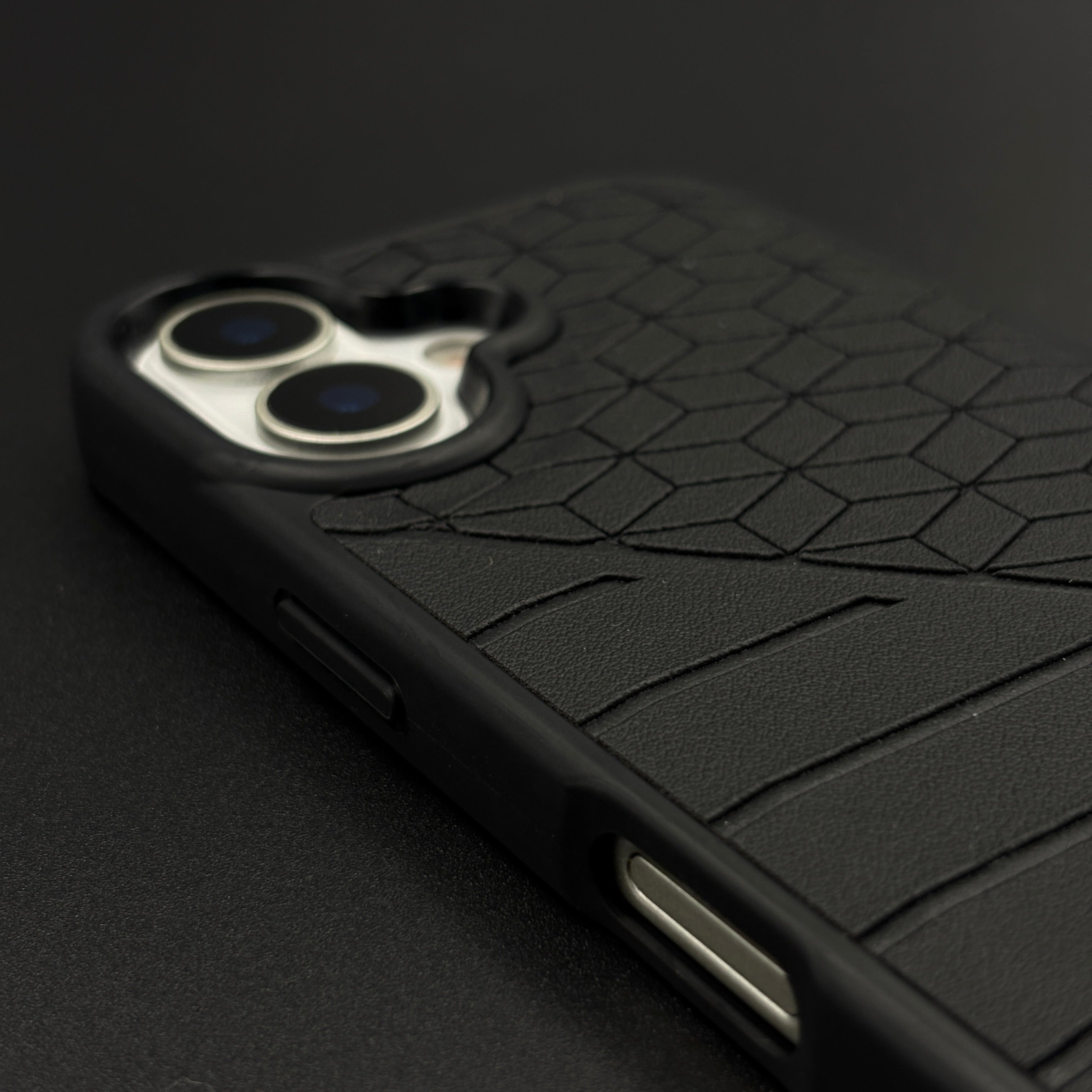 Performance M Series Sports Car Racing Case for iPhone 17 with Geometric Track-Inspired Finish