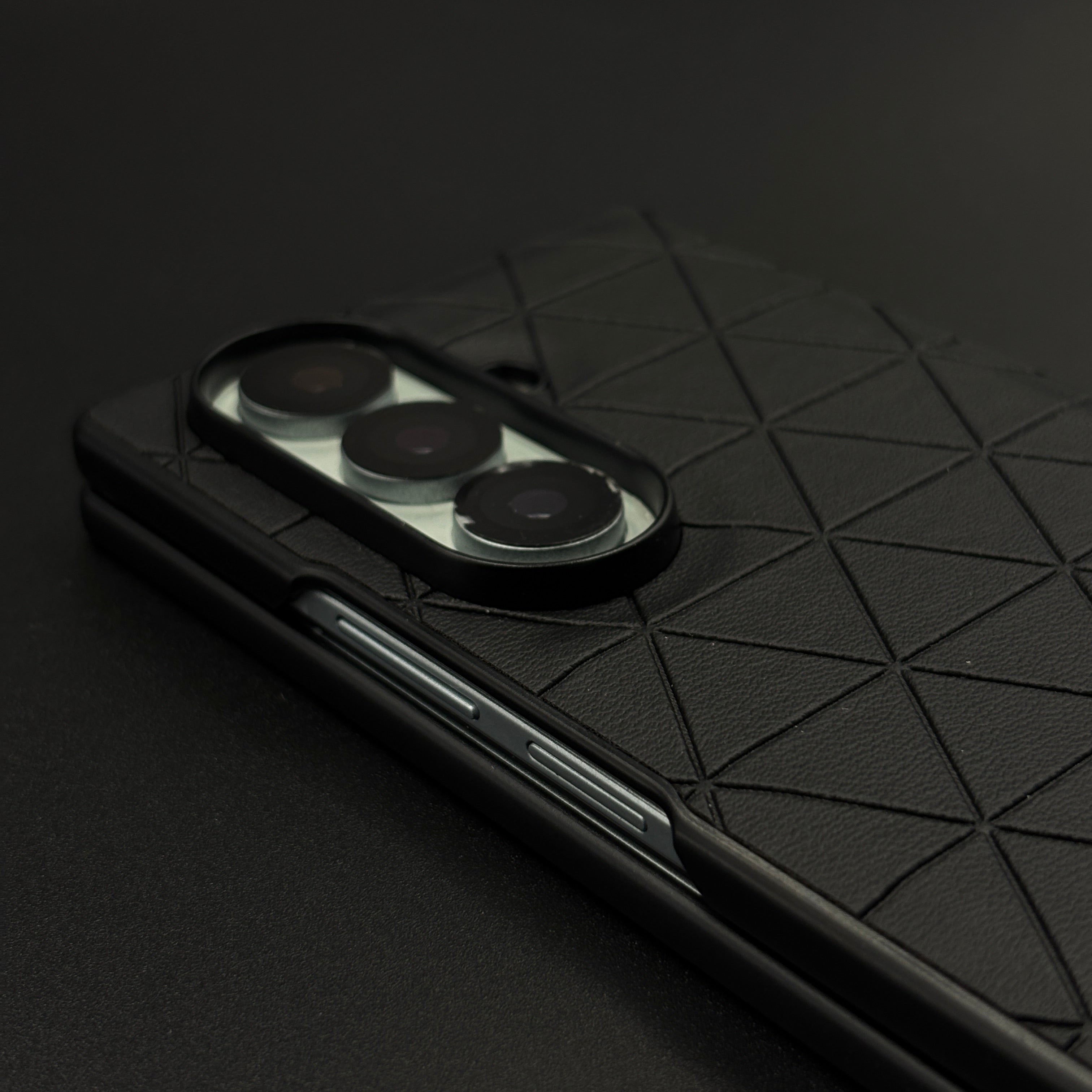 Geometric Black Luxury Sports Car Case for Samsung Galaxy Z Fold 7