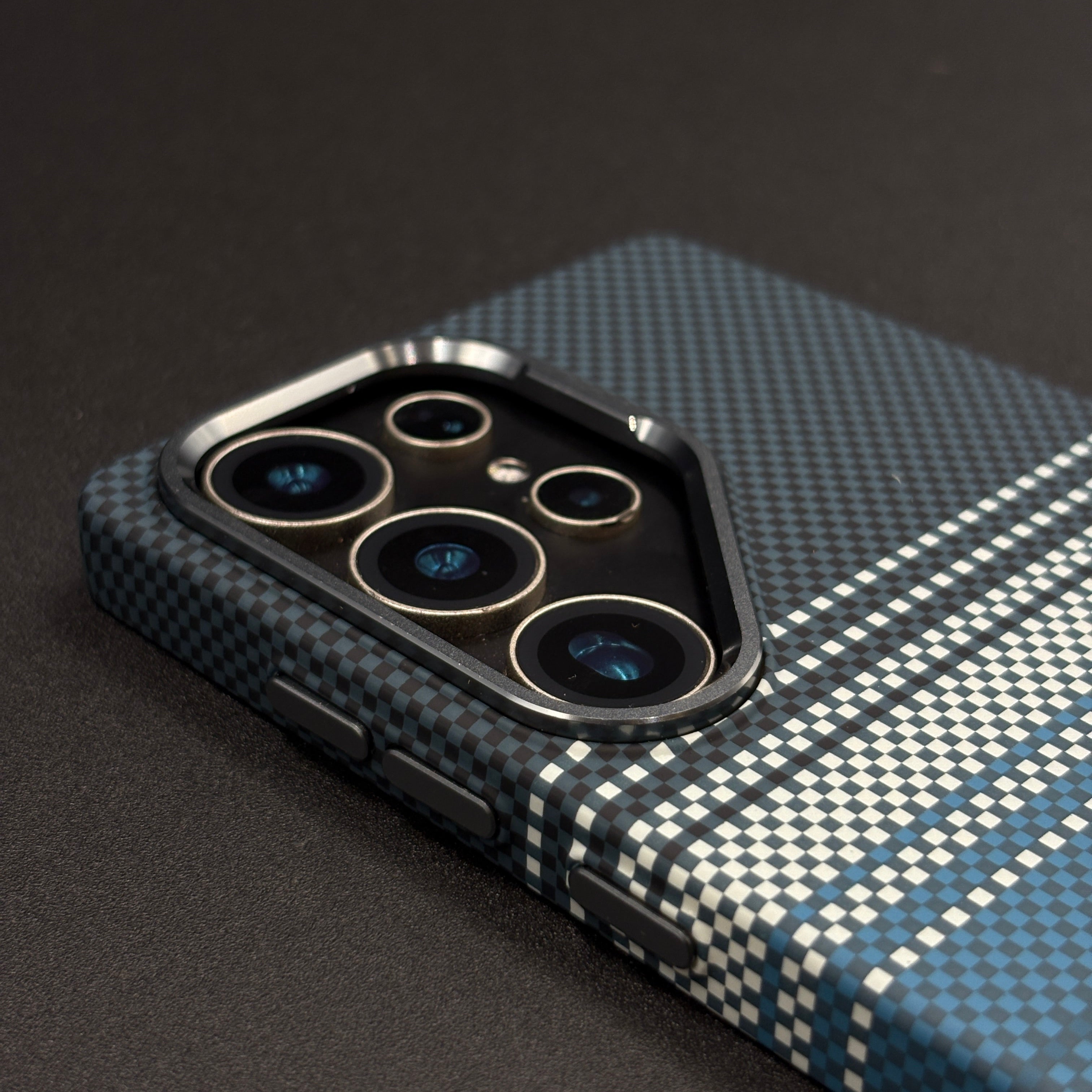 Samsung Galaxy S24 Ultra Teal Premium Slim Case | Rare Aramid Texture Finish | Real Carbon Fibre Feel | Hidden MagSafe