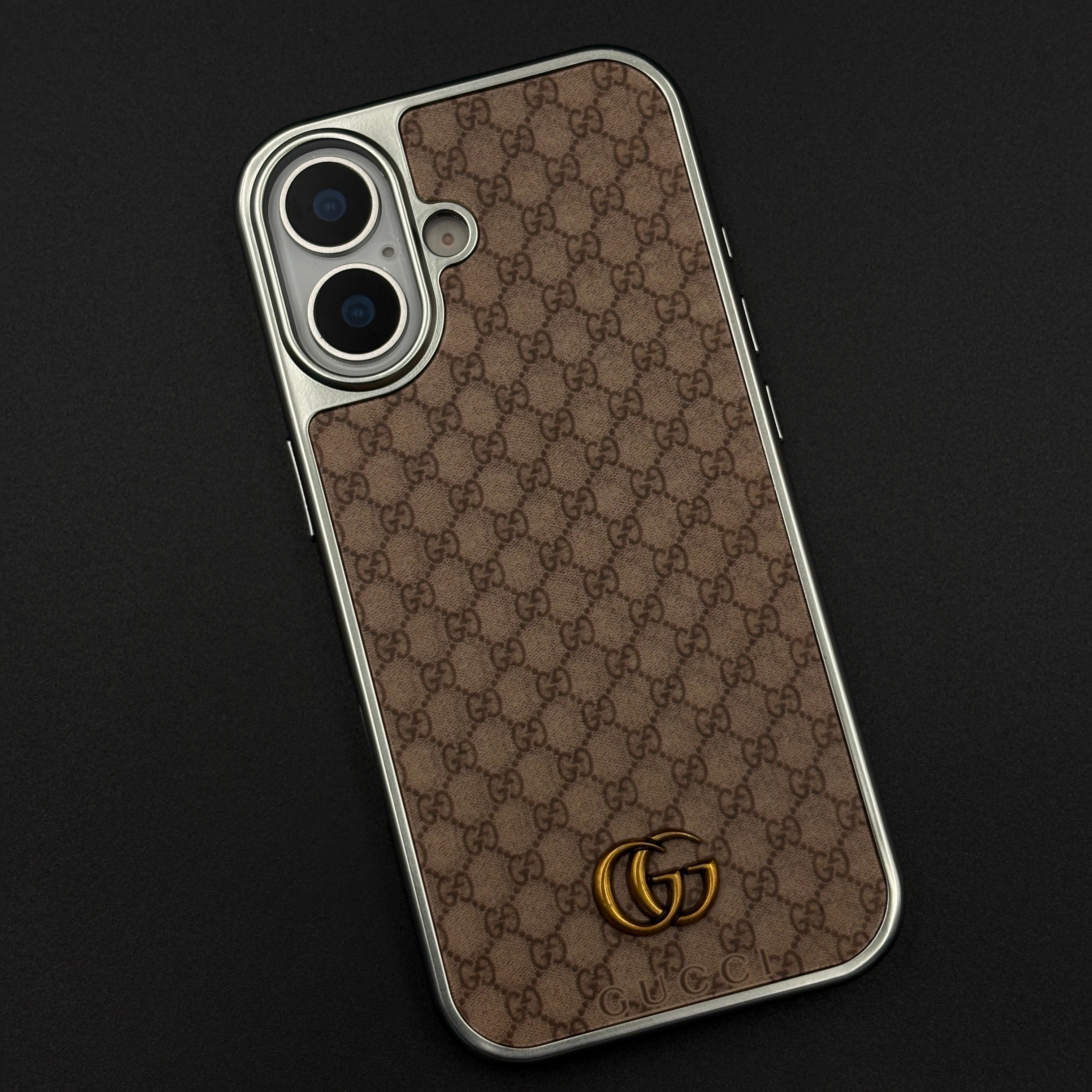 GG Monogram Luxe Pattern Designer Case for iPhone 17