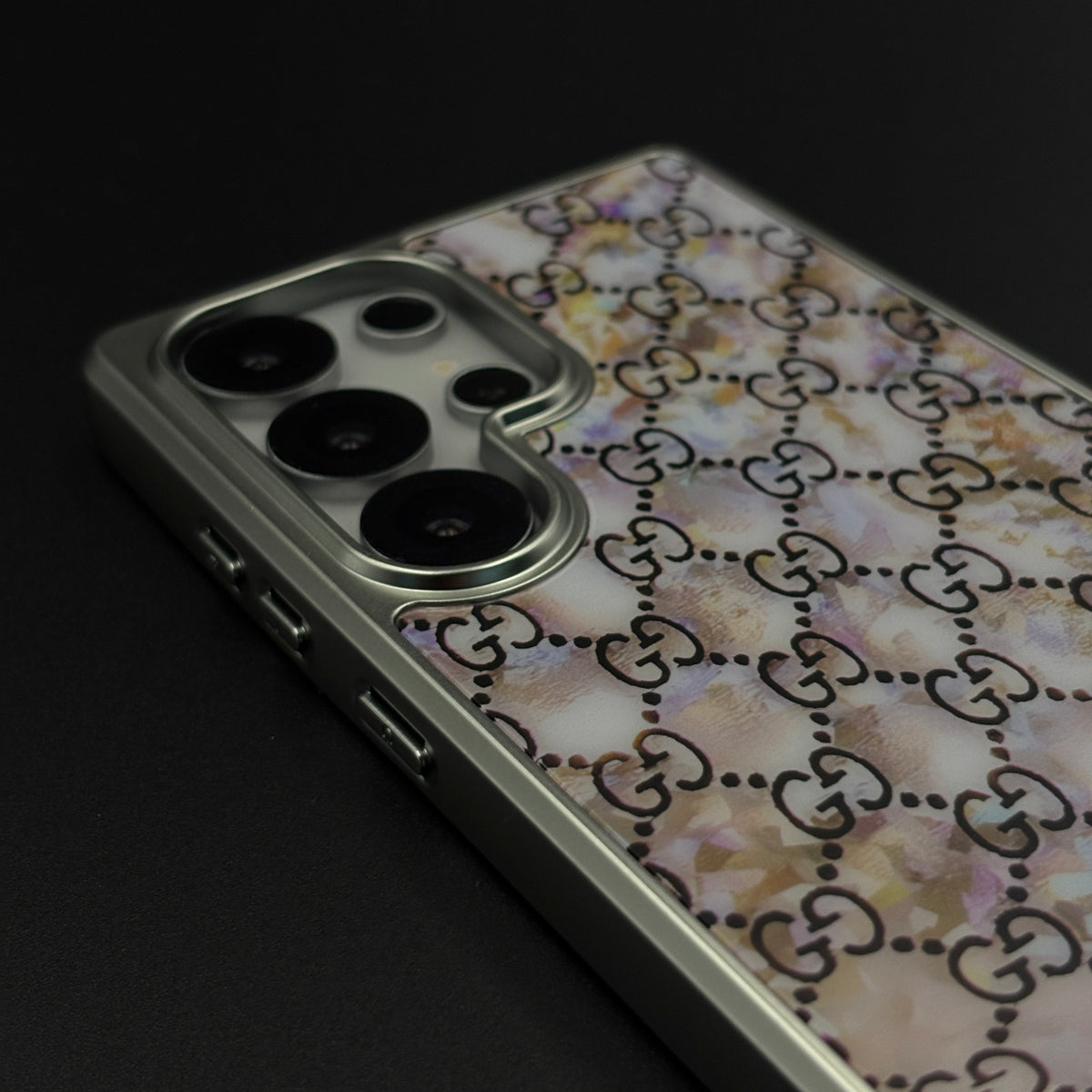 Pastel GG Monogram Luxe Case for Samsung Galaxy S25 Ultra