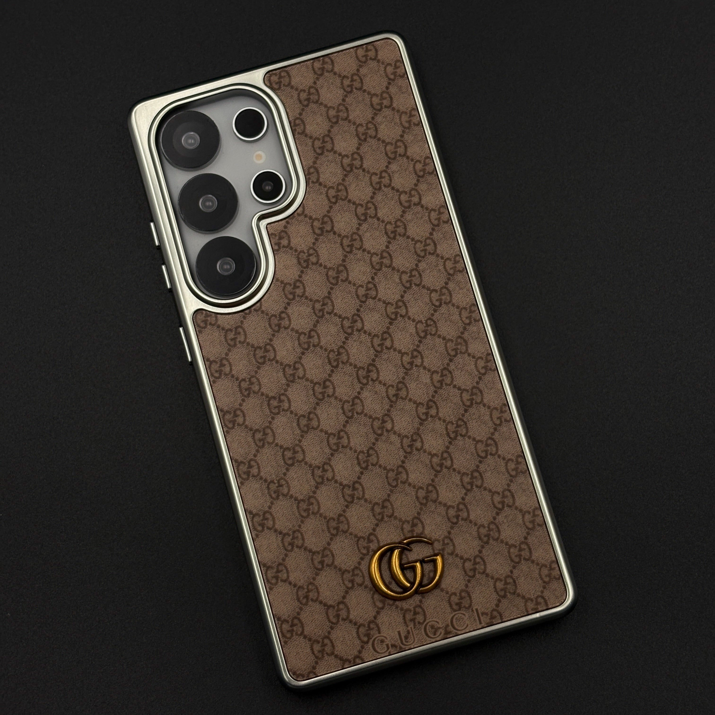 GG Monogram Luxe Pattern Designer Case for Samsung Galaxy S25 Ultra