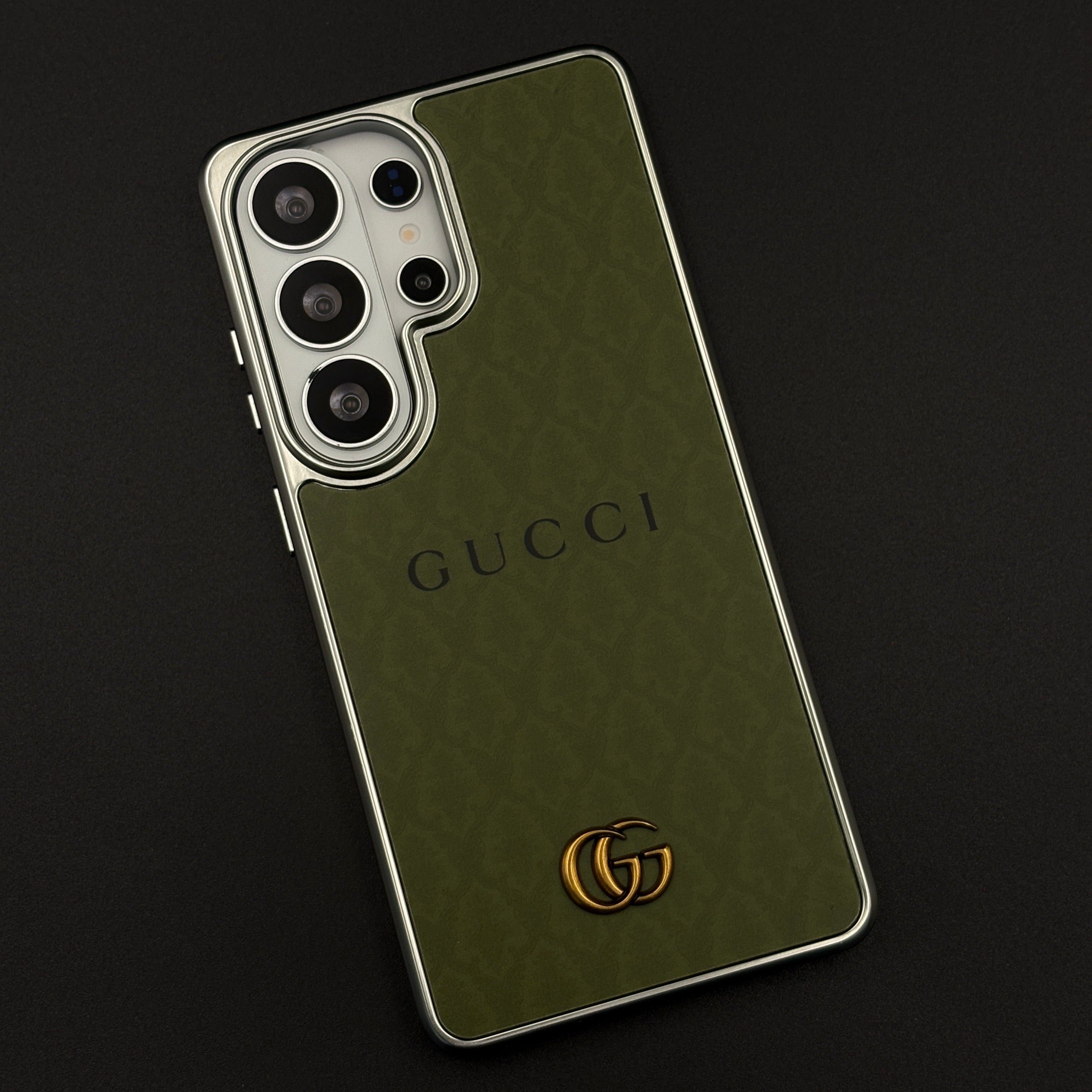 Luxe Olive GG Monogram Luxe Case for Samsung Galaxy S26 Ultra