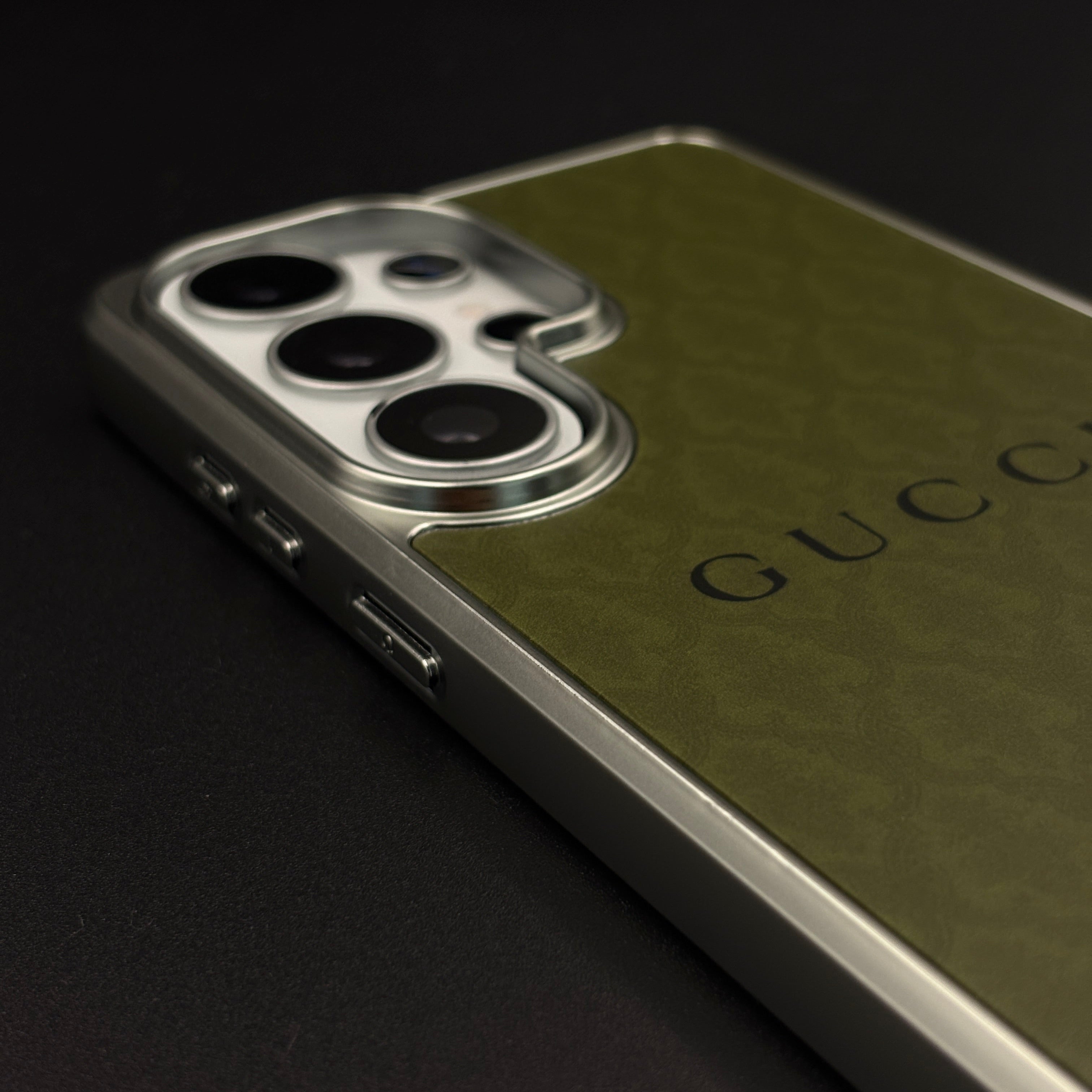 Luxe Olive GG Monogram Luxe Case for Samsung Galaxy S26 Ultra