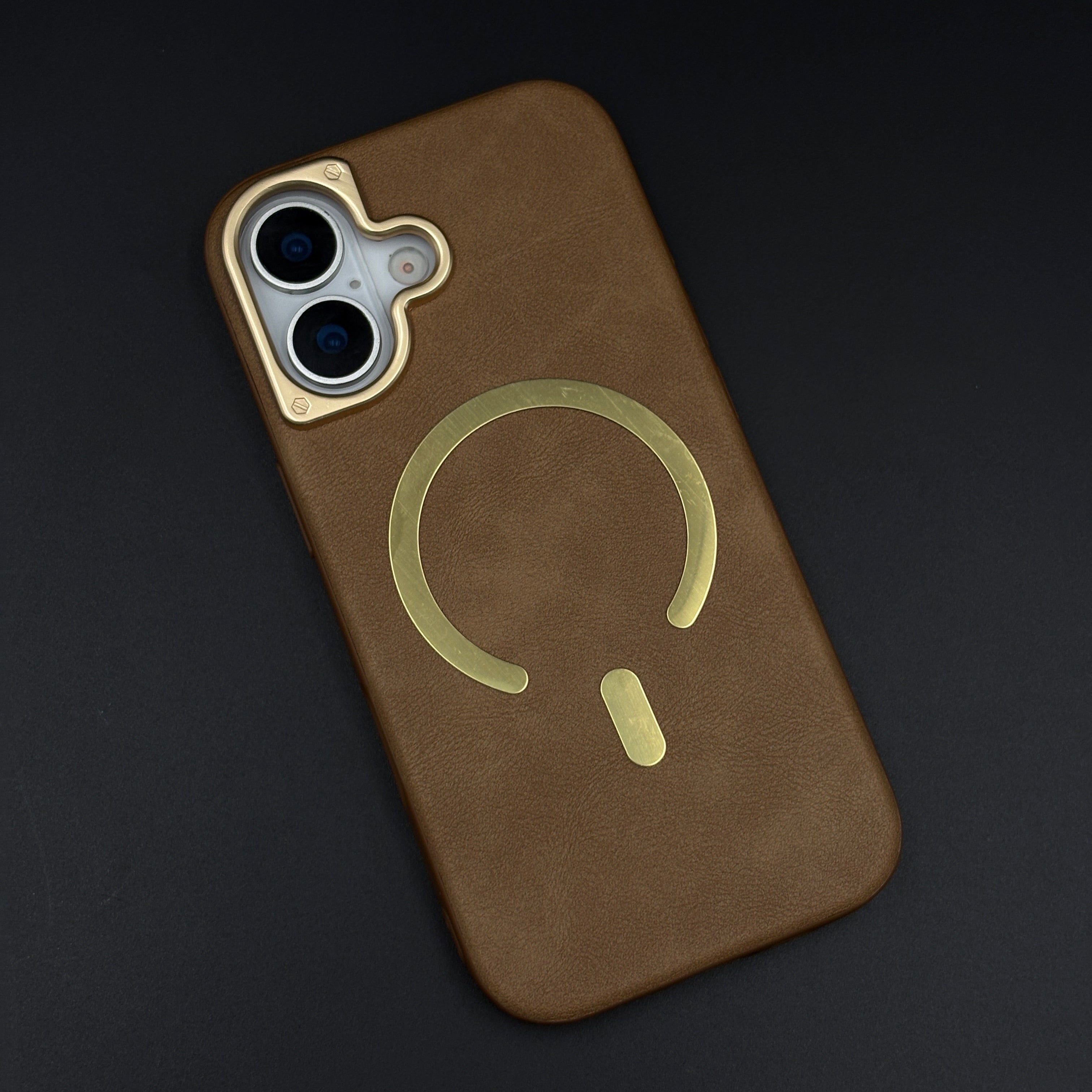 Leather MagSafe Mobile Case Cover for iPhone 17 | Slim Protective Back