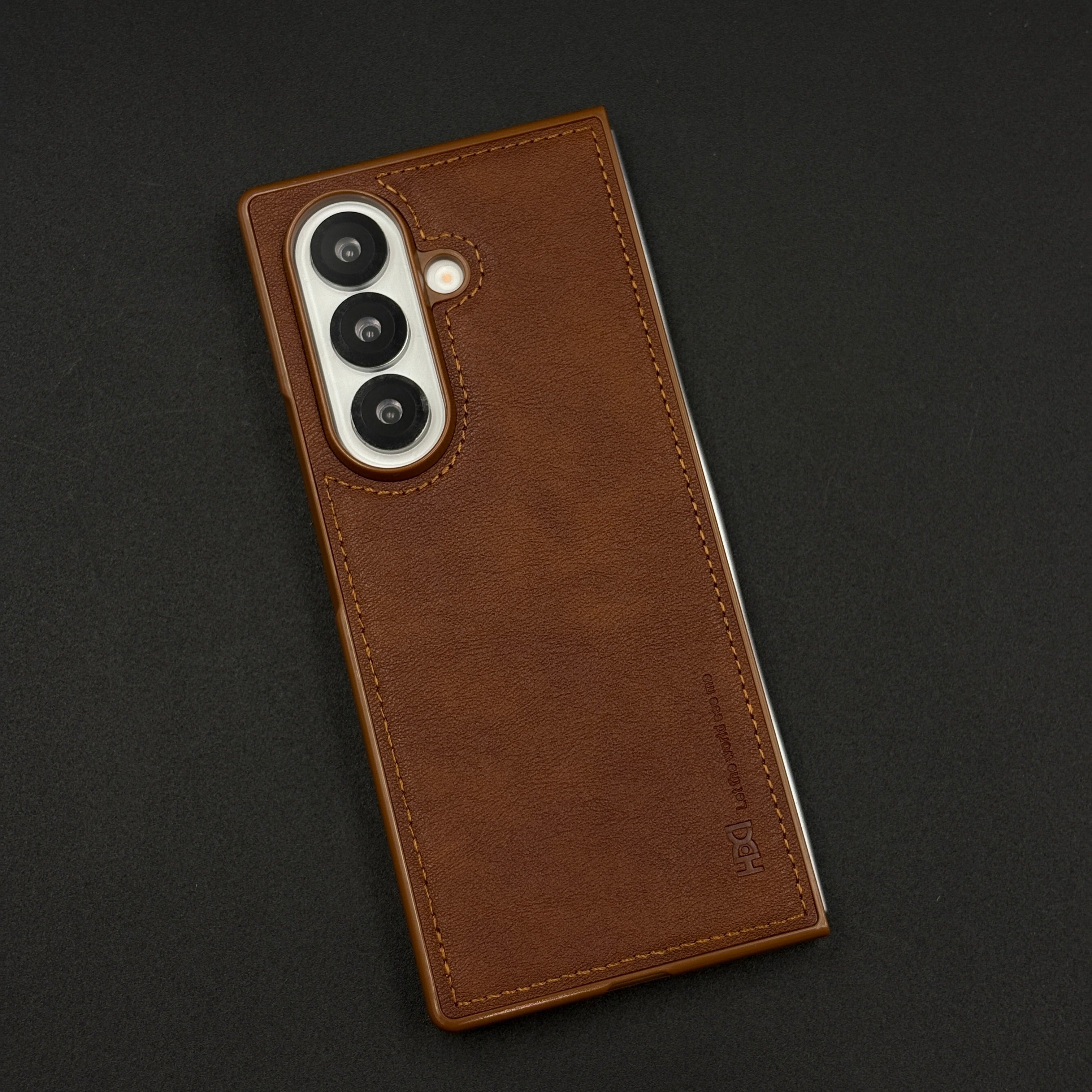 Premium Stitched Design with Soft Velvet Lining for Samsung Galaxy Z Fold 6 | Slim Protective Cover