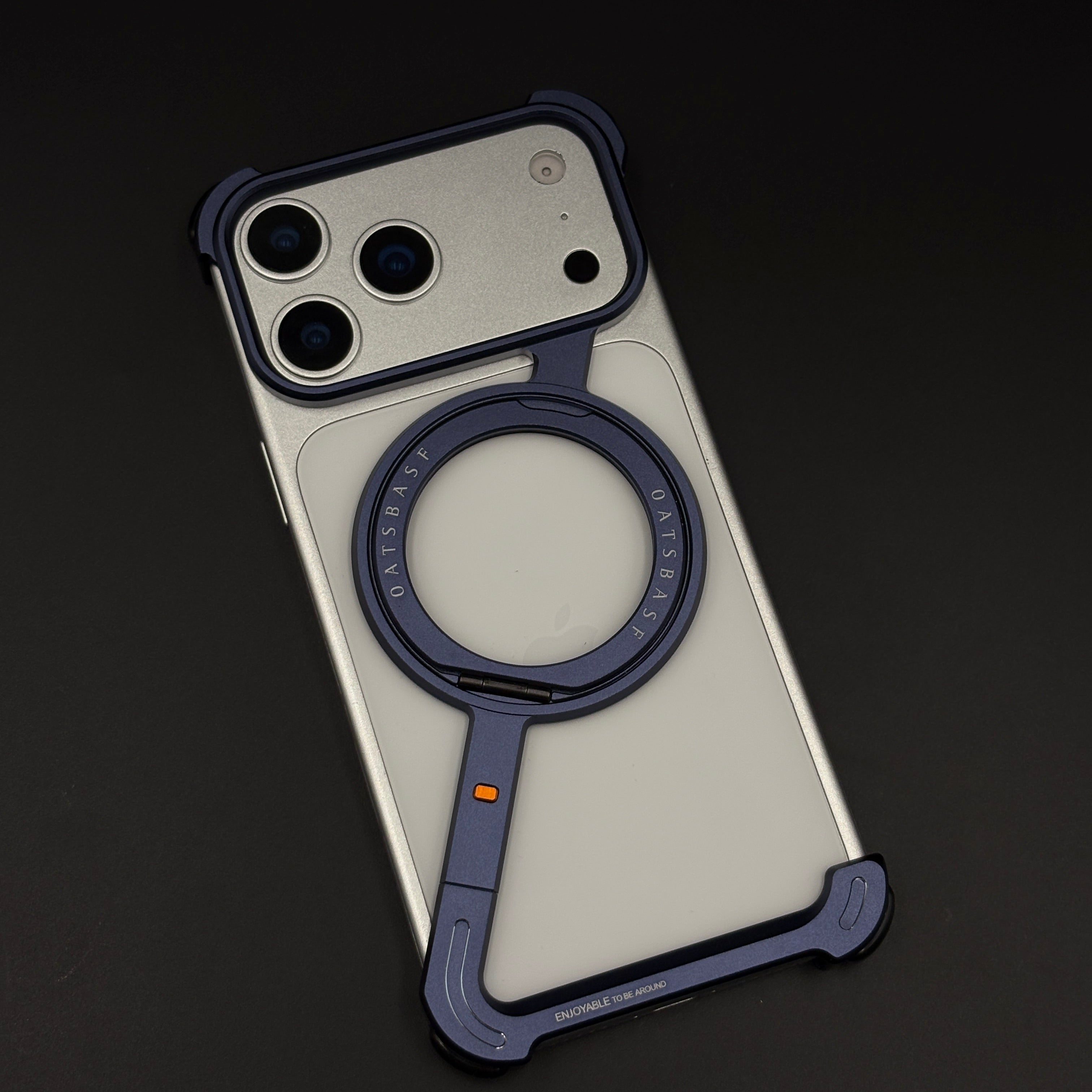 Z Bracket 360 Rotating MagSafe Phone Case Cover for iPhone 17 Series | Metal Frameless Edition