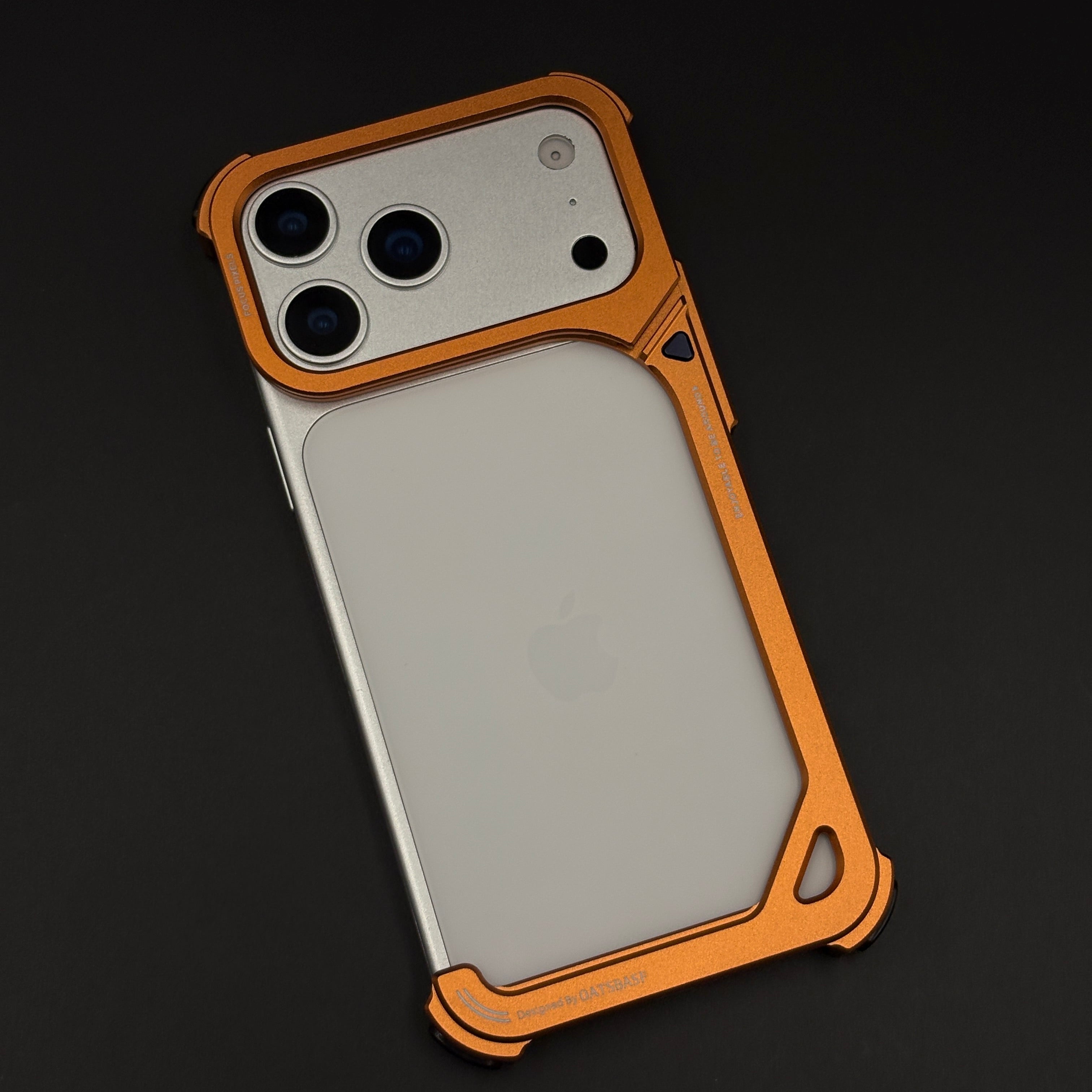 Metal Bumper Mobile Back Case Cover for iPhone 17 Series | Industrial Slim Protective Frame