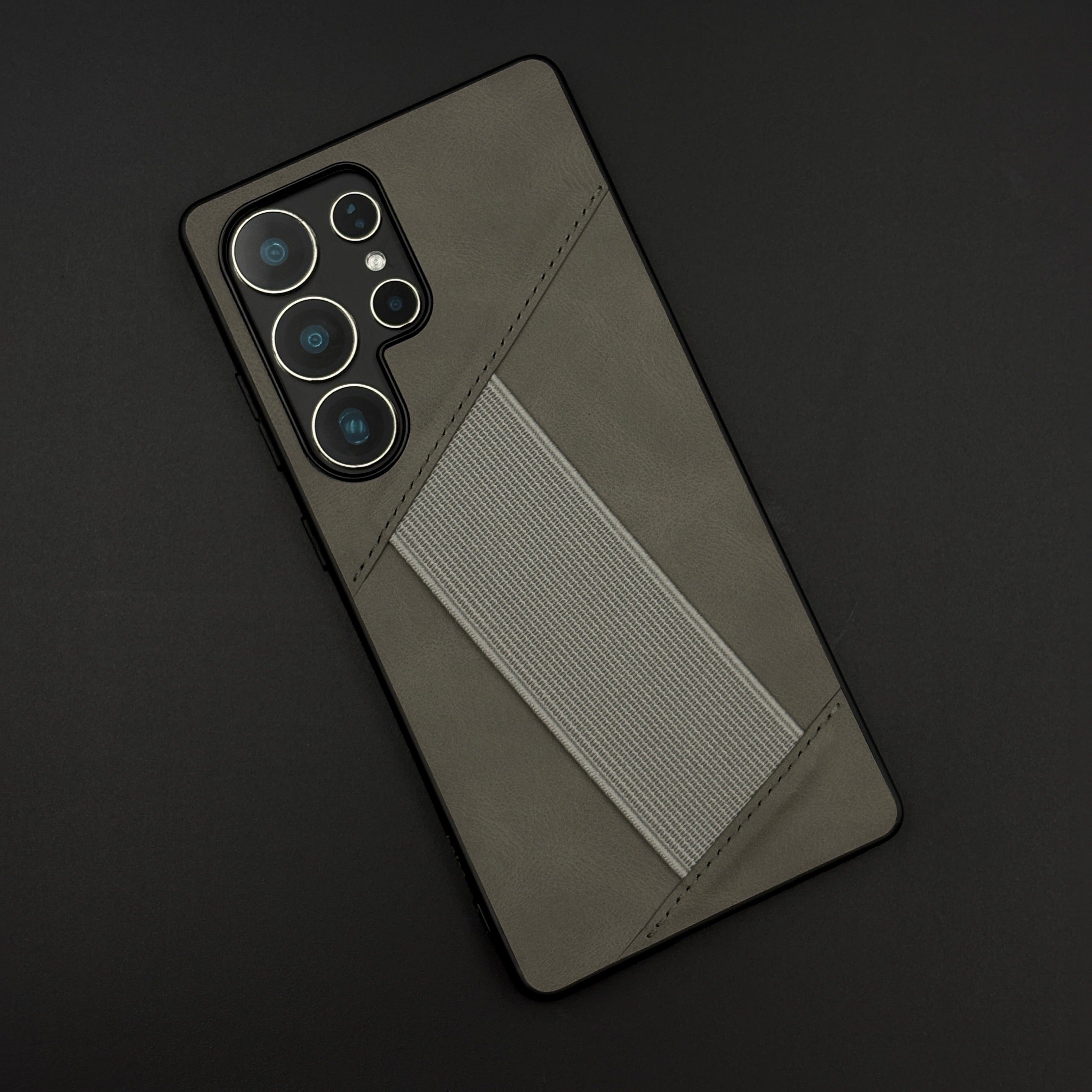 Leather Band Case for Samsung Galaxy S25 Ultra | Shockproof Grip Protective Cover