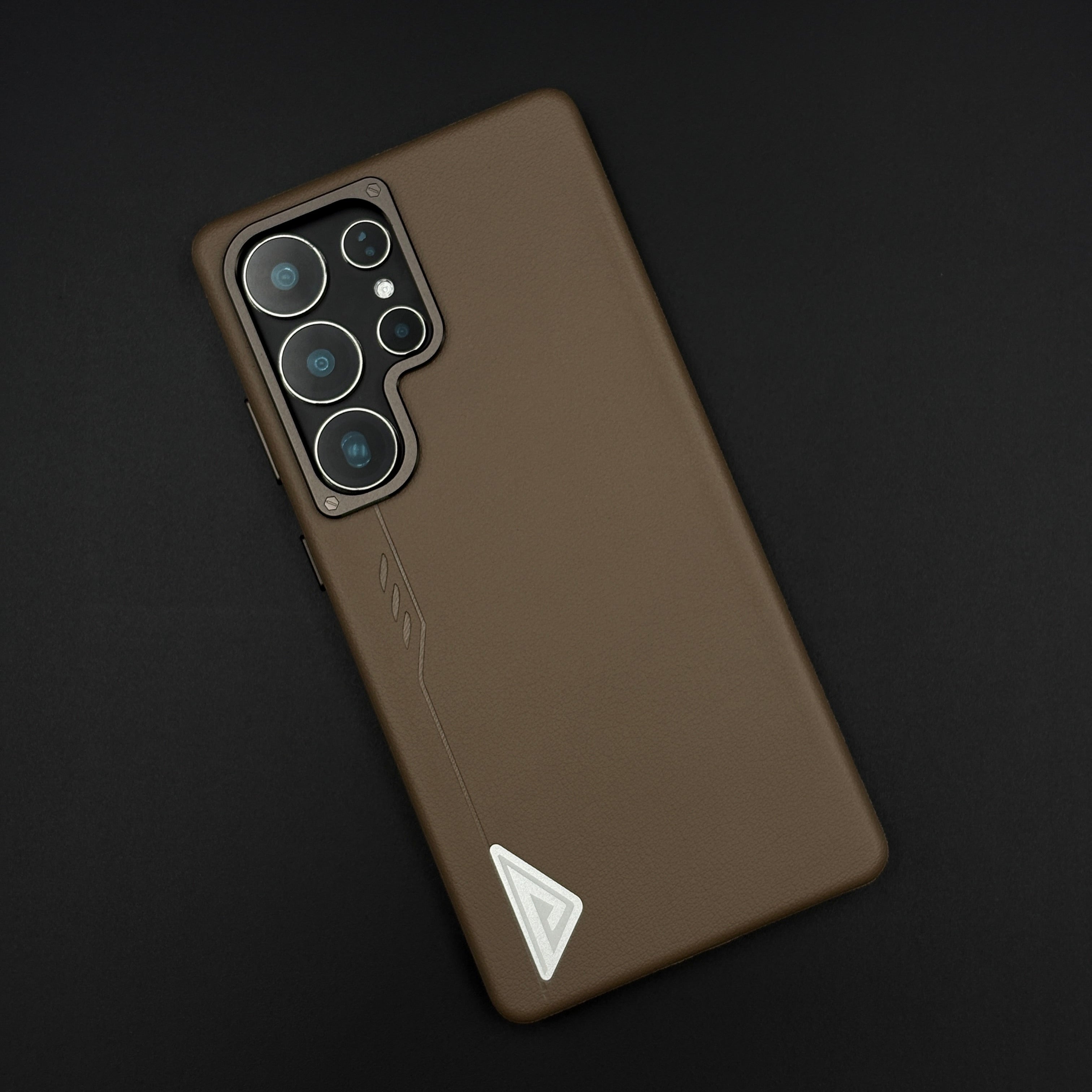 Hidden MagSafe Leather Case for Samsung Galaxy S25 Ultra | Magnetic Wireless Charging Protective Cover